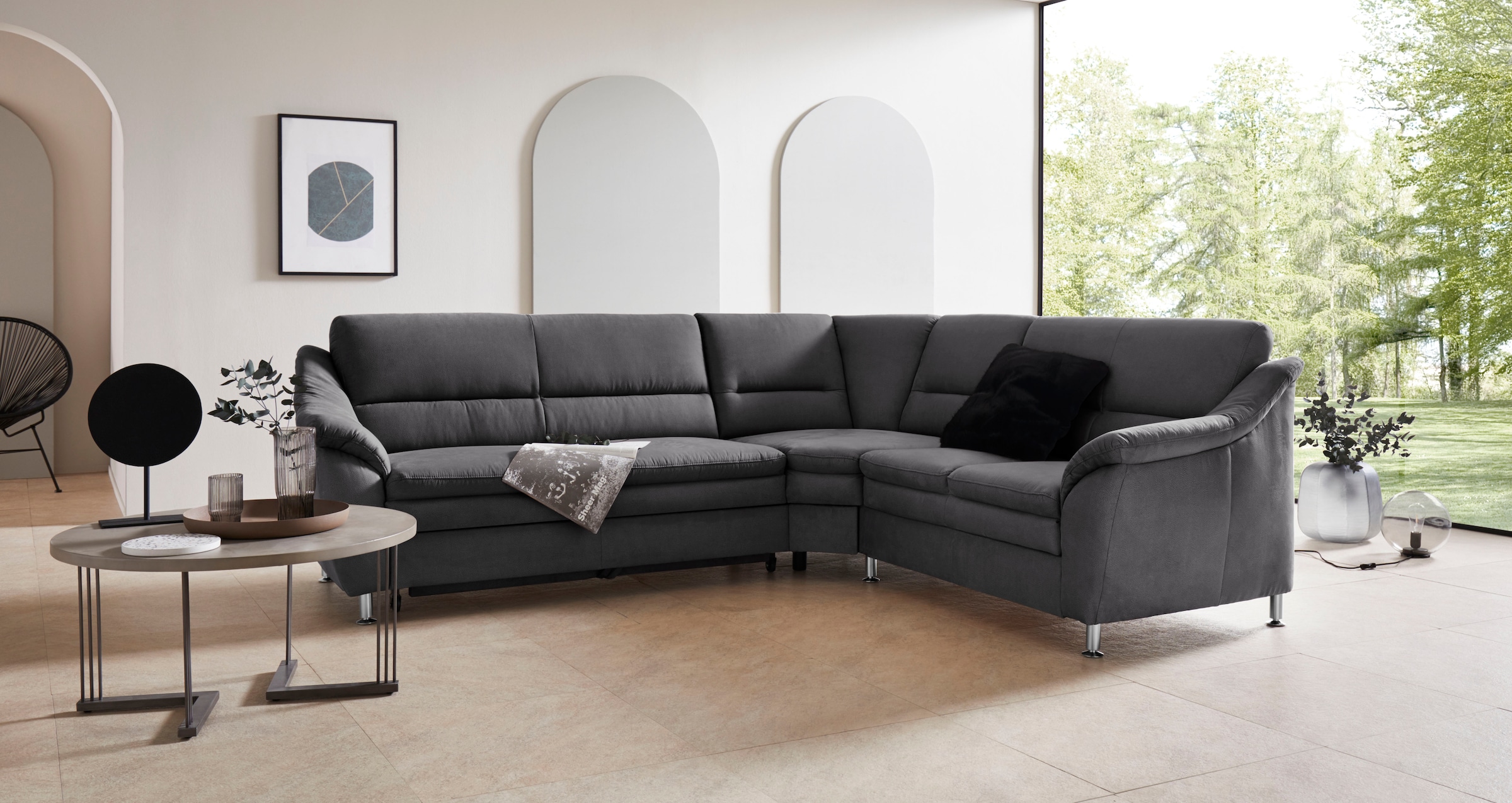 Places of Style Ecksofa »Cardoso L-Form«, mit Trapezecke für mehr Sitzkomfo günstig online kaufen