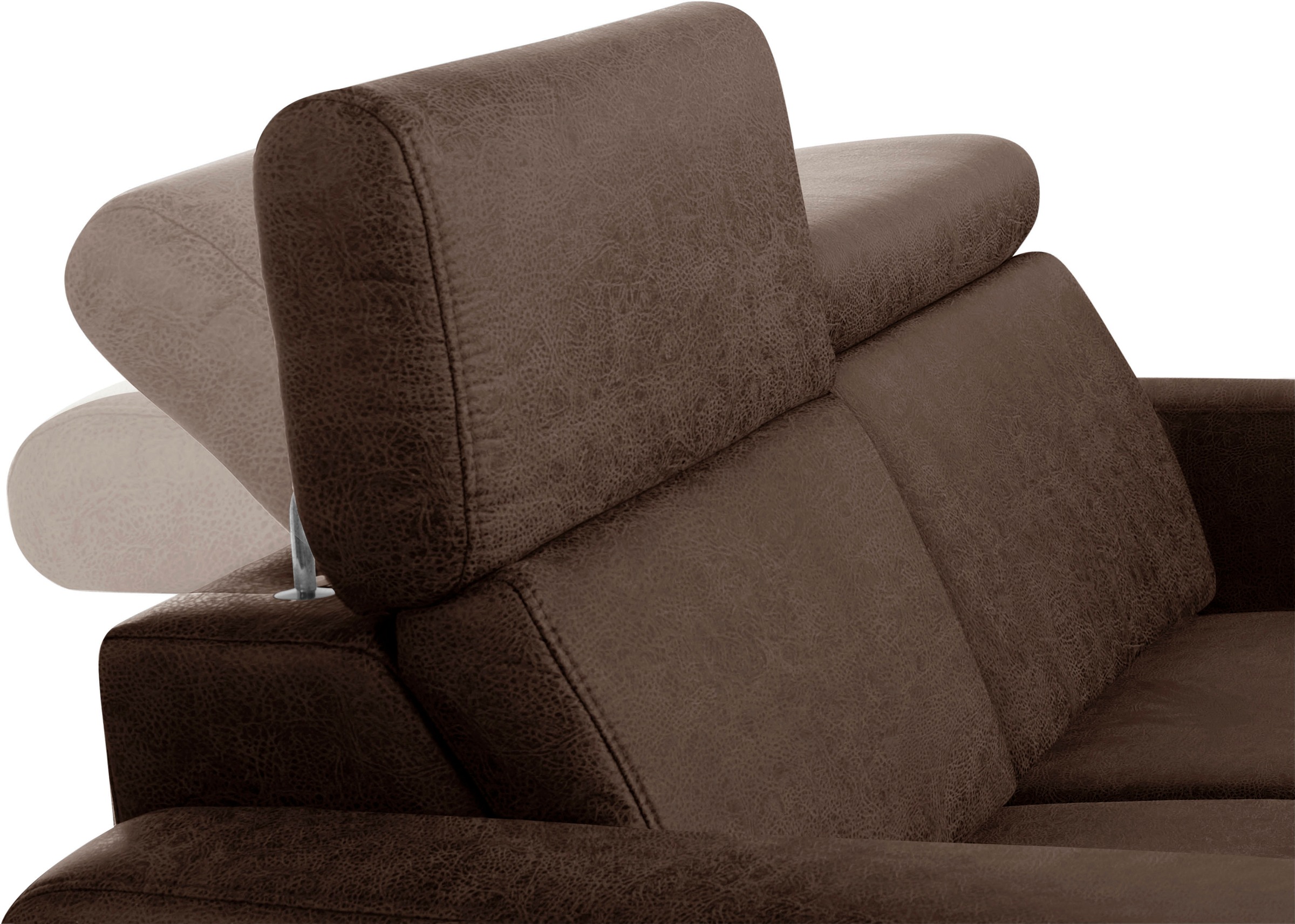 sit&more 2-Sitzer »Bologna«, inklusive Kopfteilverstellung und Federkern
