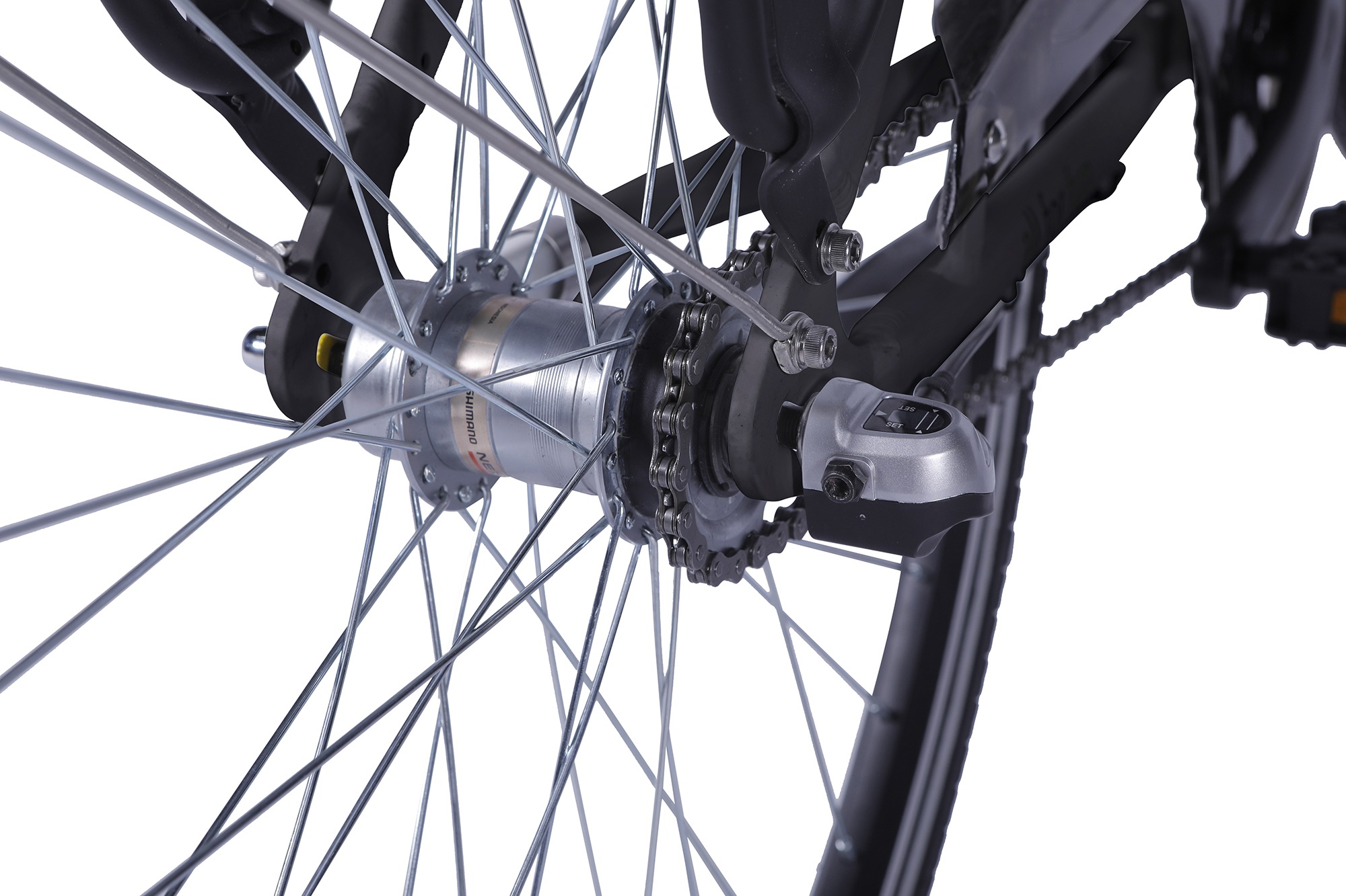LLobe E-Bike »Metropolitan JOY schwarz 13 Ah«, 3 Gang, Frontmotor 250 W