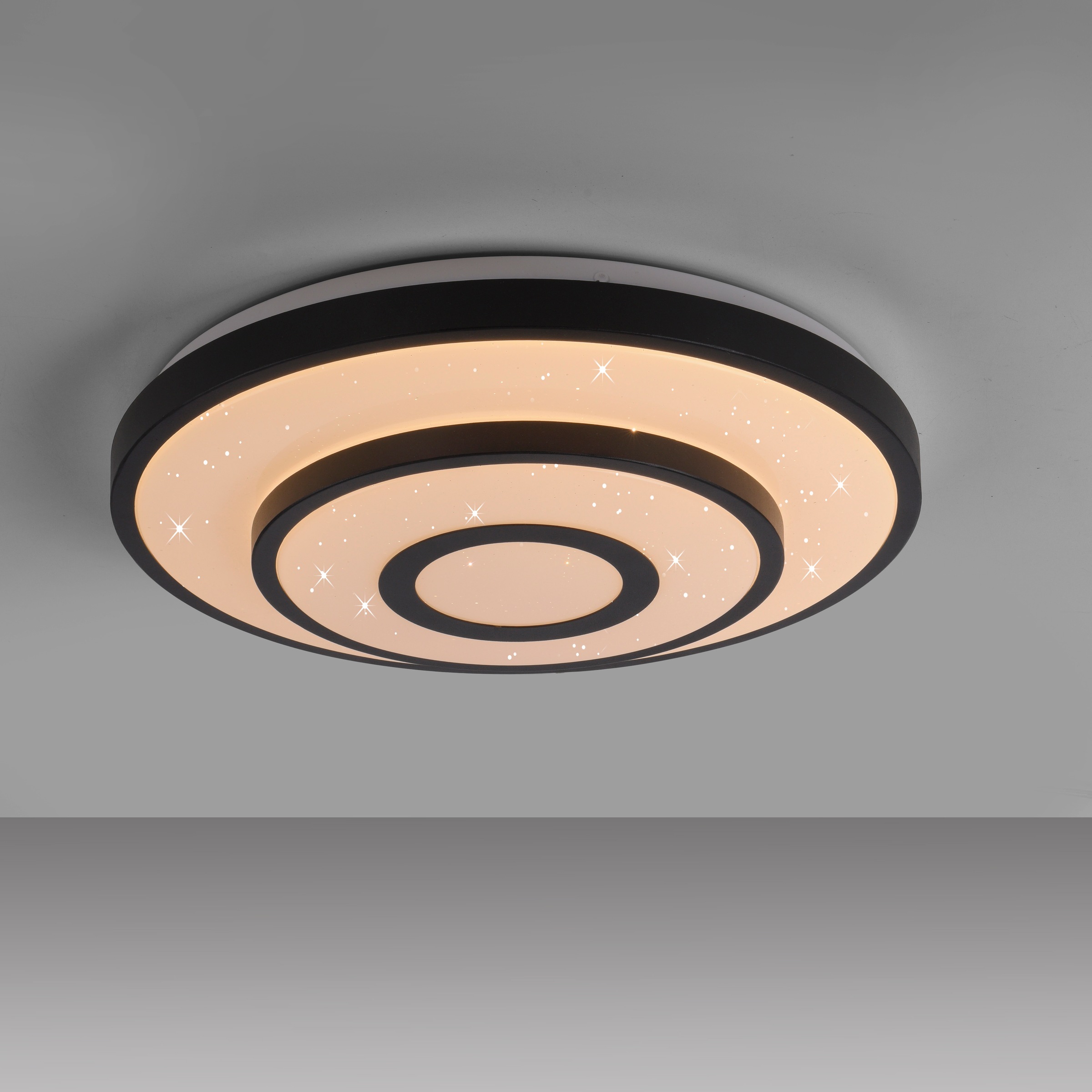 JUST LIGHT LED Deckenleuchte »TURANUS« LED-Board 1 Stk. Warmweiß Starry-Cover