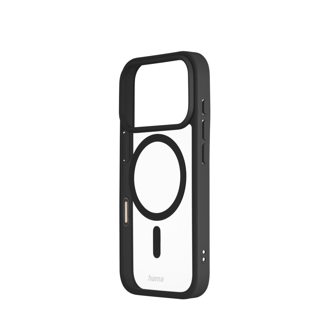 Hama Smartphone-Hülle »Handyhülle für Apple iPhone 17 Pro, magnetisch, Apple MagSafe, Qi2« Apple iPhone 17 Pro Wireless Charging, passgenaue Anti-Rutsch-Oberfläche, transparent