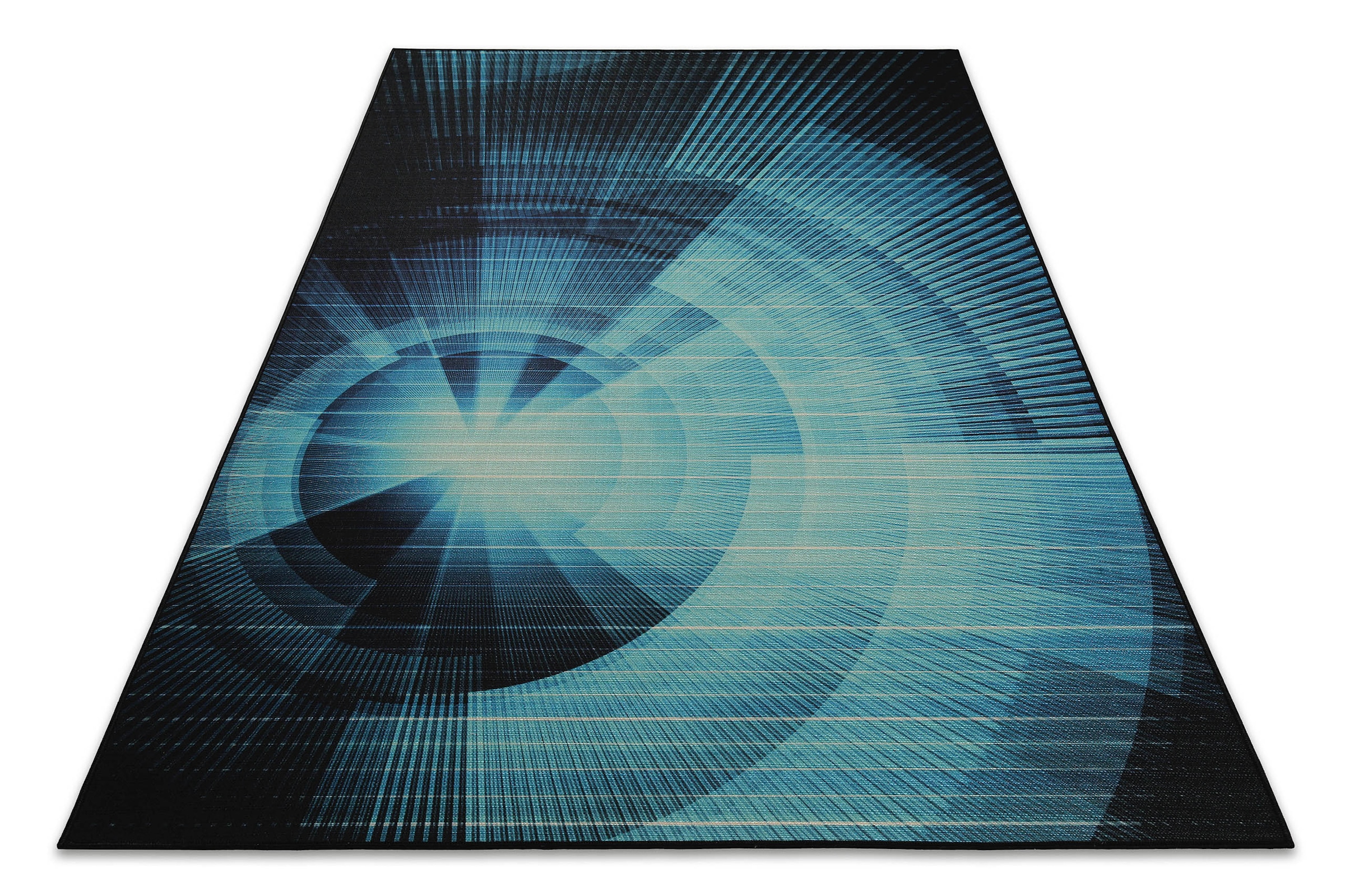 Wecon home Teppich »Cyber Swirl«, rechteckig, 5 mm Höhe, Gamer Teppich, gew günstig online kaufen