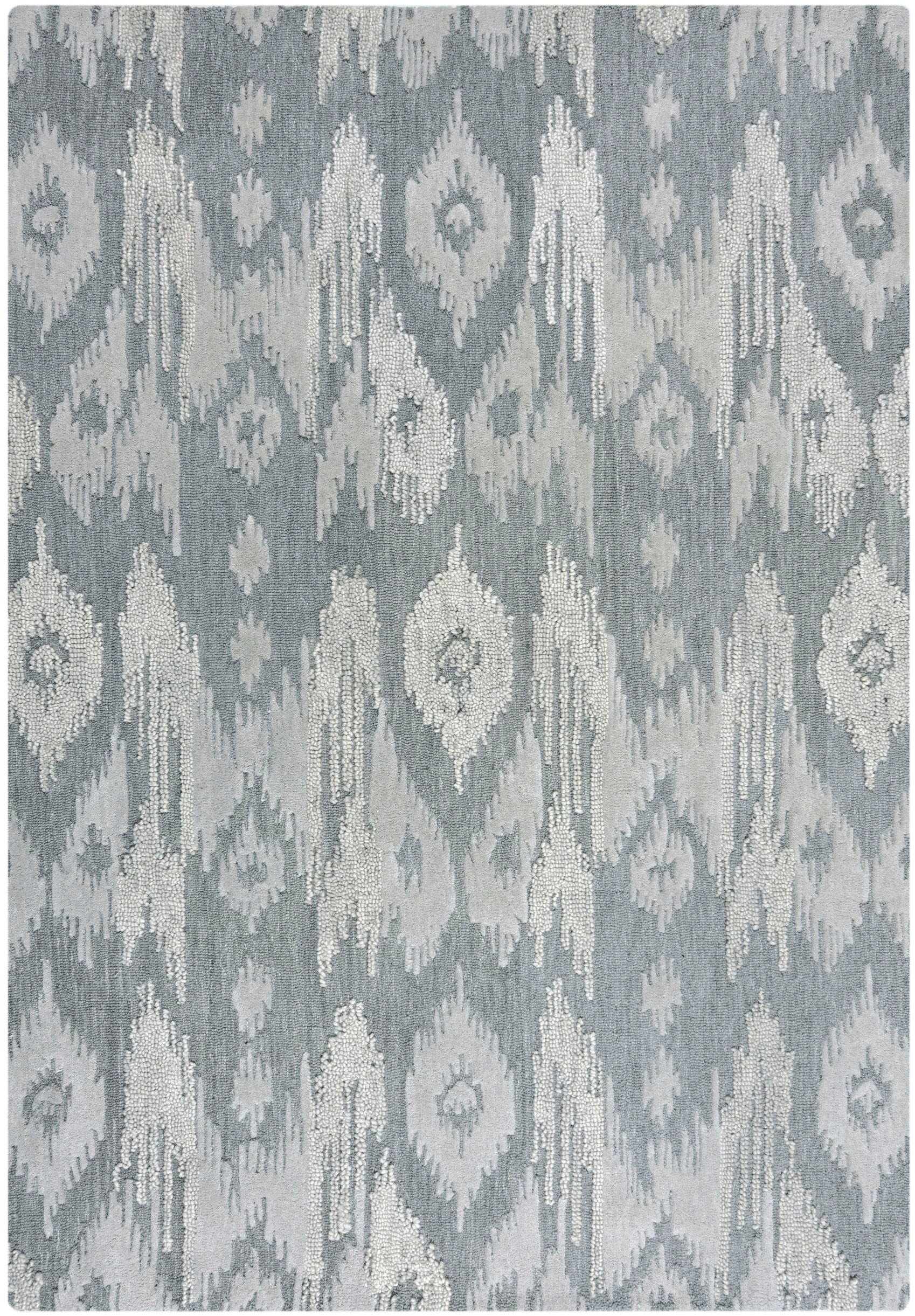 FLAIR RUGS Wollteppich »Dion Ikat«, rechteckig, 8 mm Höhe, mit modernem Ika günstig online kaufen
