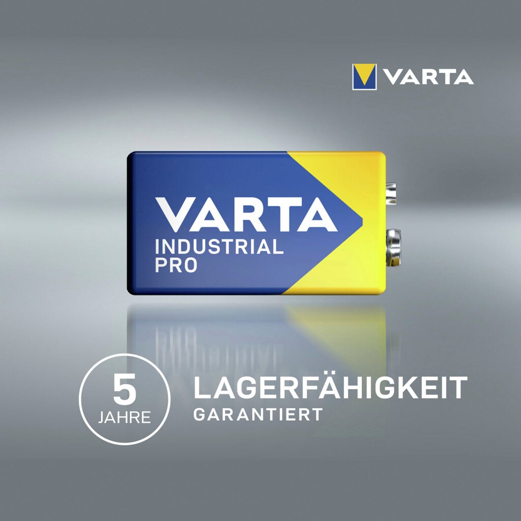 VARTA Batterie »Varta Industrial Pro Batterie 4022 9 Volt Block«, 9 V, (20 St.)