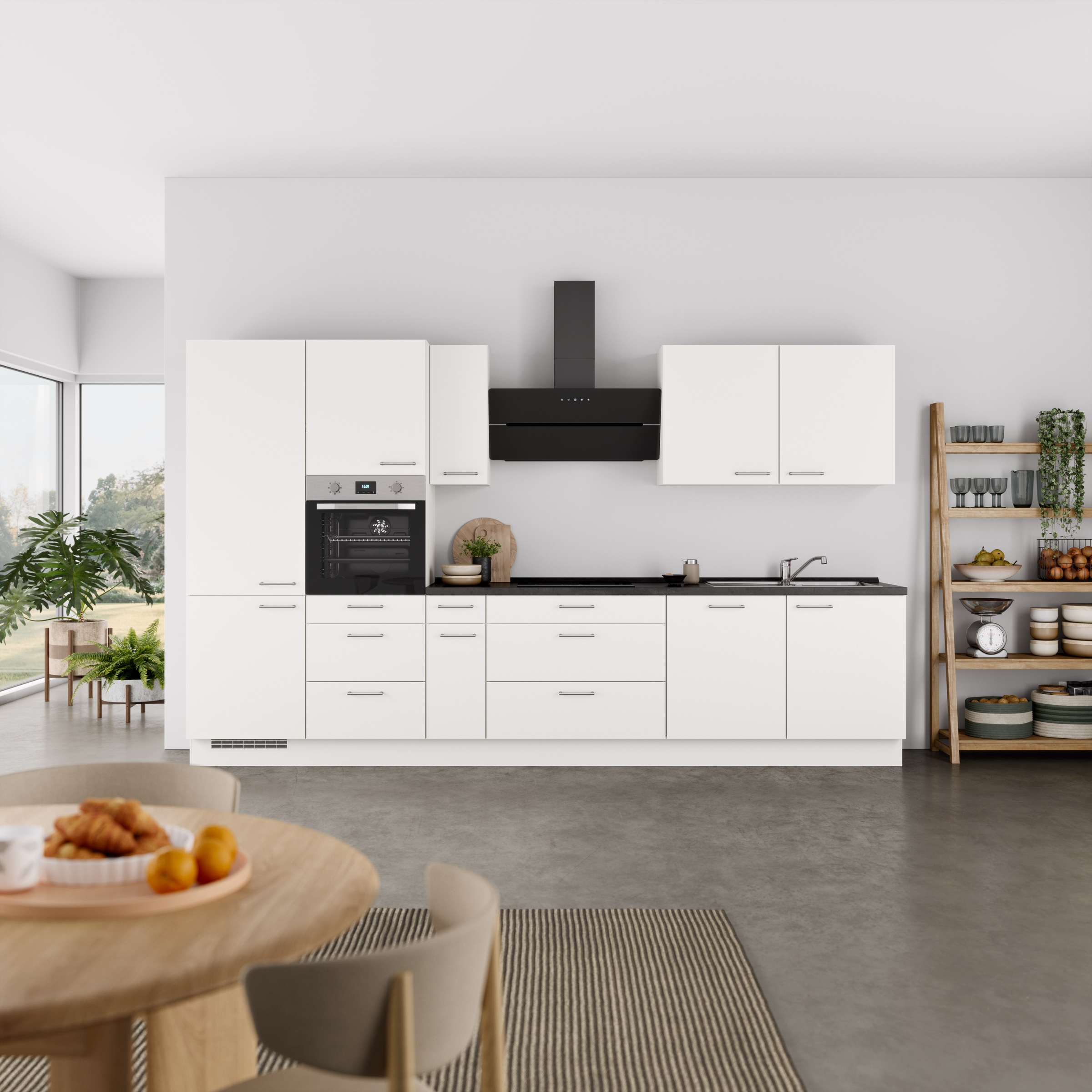 nobilia® Küchenzeile »"Laser II", Ausrichtung wählbar, Breite 360 cm« vormo günstig online kaufen