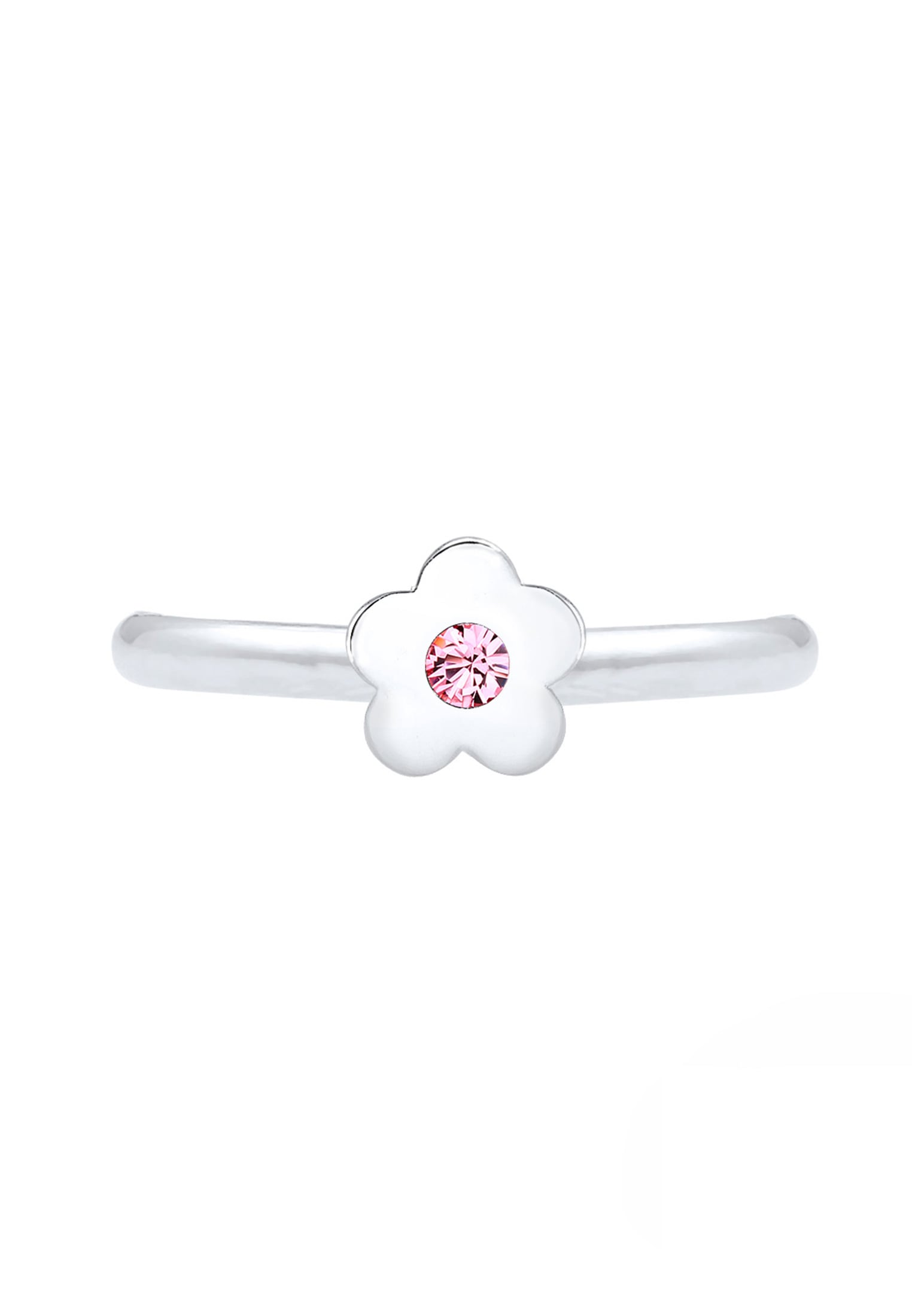Elli Fingerring »Kinder Blume Kristall 925 Silber«