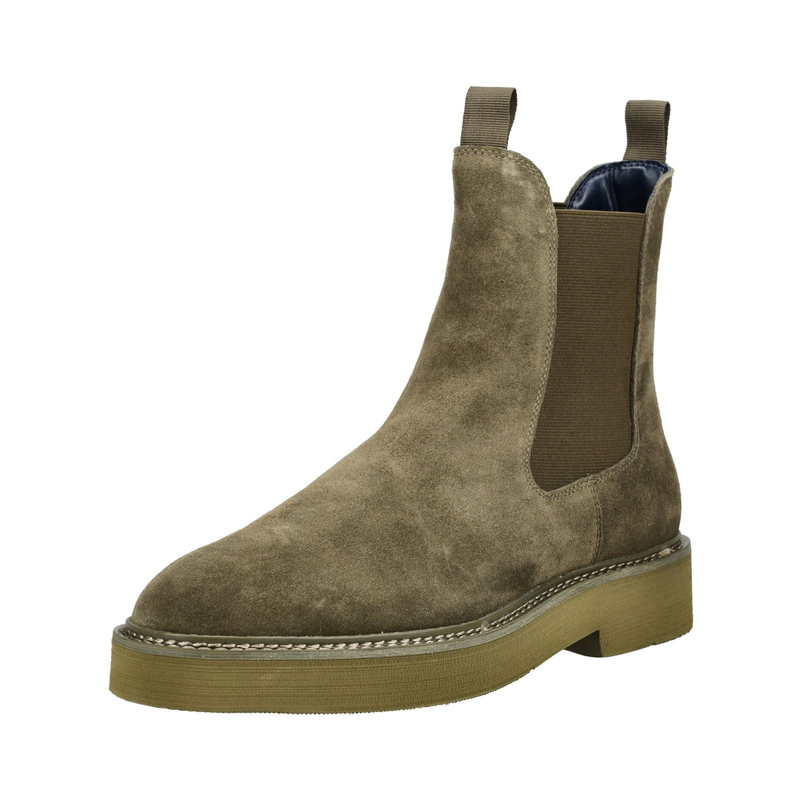 STEVE MADDEN Stiefelette »Stiefelette Veloursleder/Textil« Olive 45 45 Verschluss: Schlupfschuh
