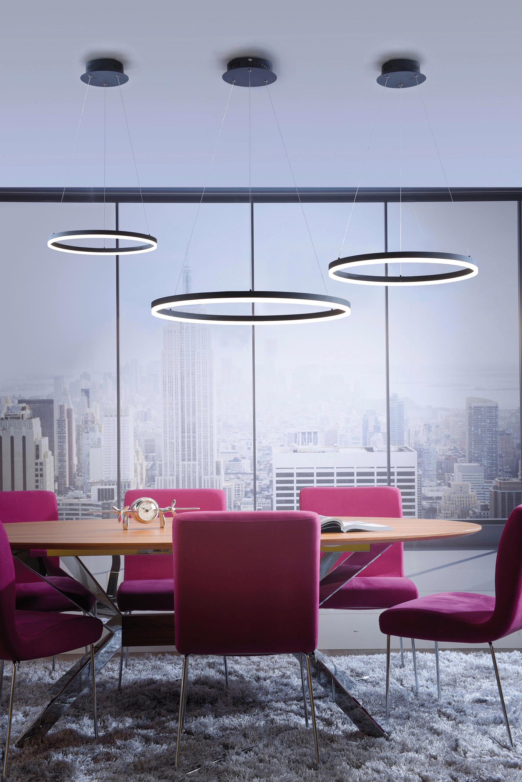 Paul Neuhaus Pendelleuchte »TITUS«, 1 flammig, Leuchtmittel LED-Board | LED fest integriert, LED, dimmbar, Simply Dim, Memory, nach Trennung vom Netz