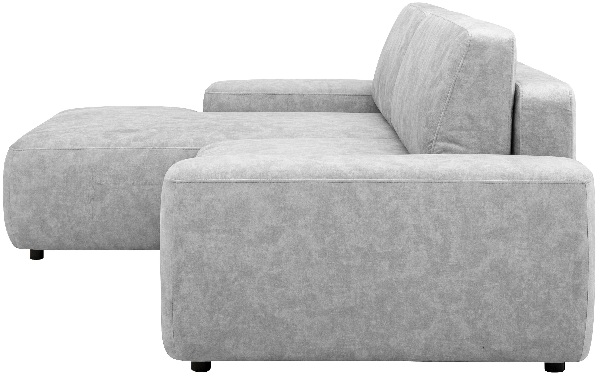 INOSIGN Ecksofa »TORGE (264cm), Schlafsofa in Cord, Samtvelours o Struktur fein, L-Form«, Schlaffunktion, Bettkasten, Liegefläche: 125/210 cm