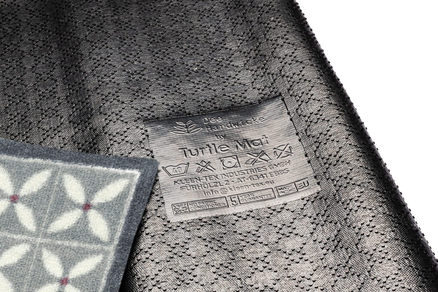 Turtle Mat Fußmatte »Flower Fields Grey«, rechteckig, 9 mm Höhe