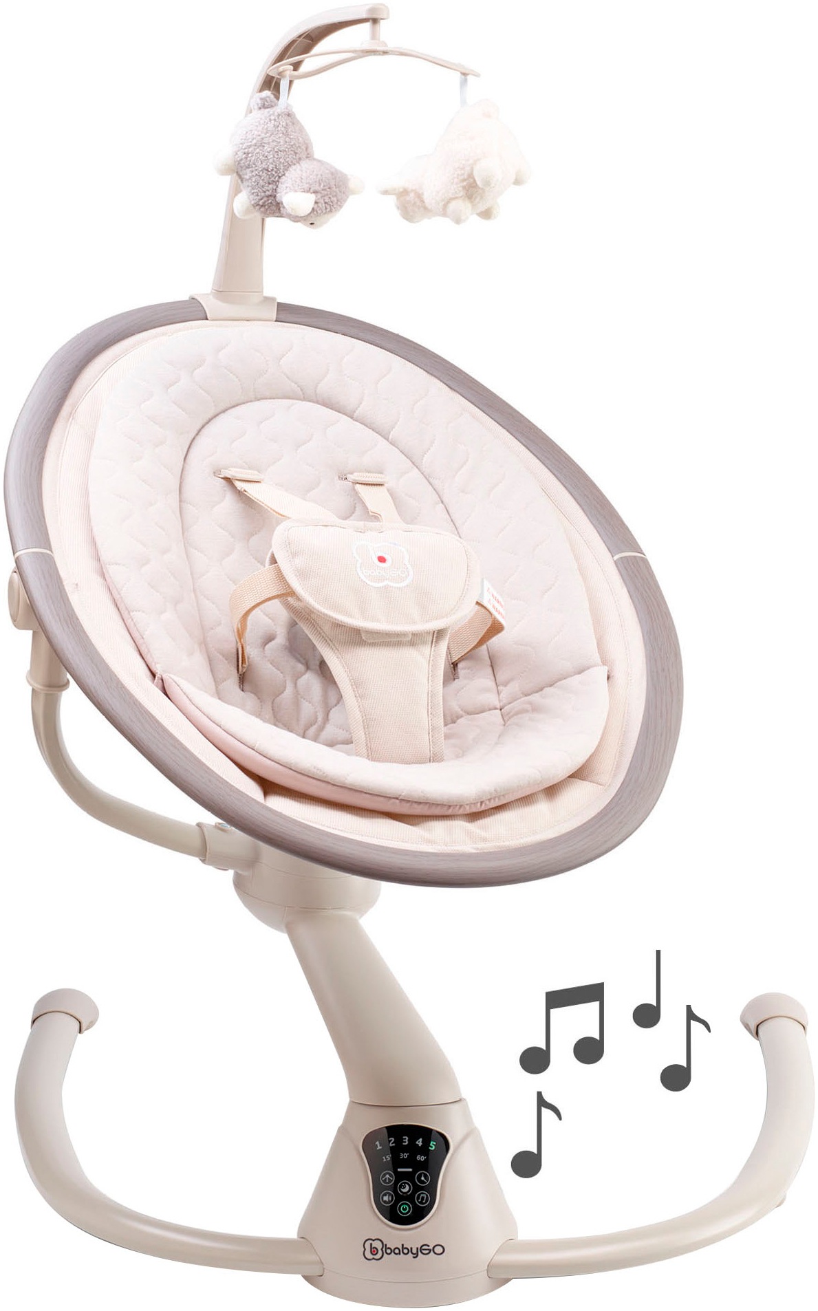 BabyGo Babywippe »Homey«, bis 9 kg, mit Schaukelbewegungen und Sound