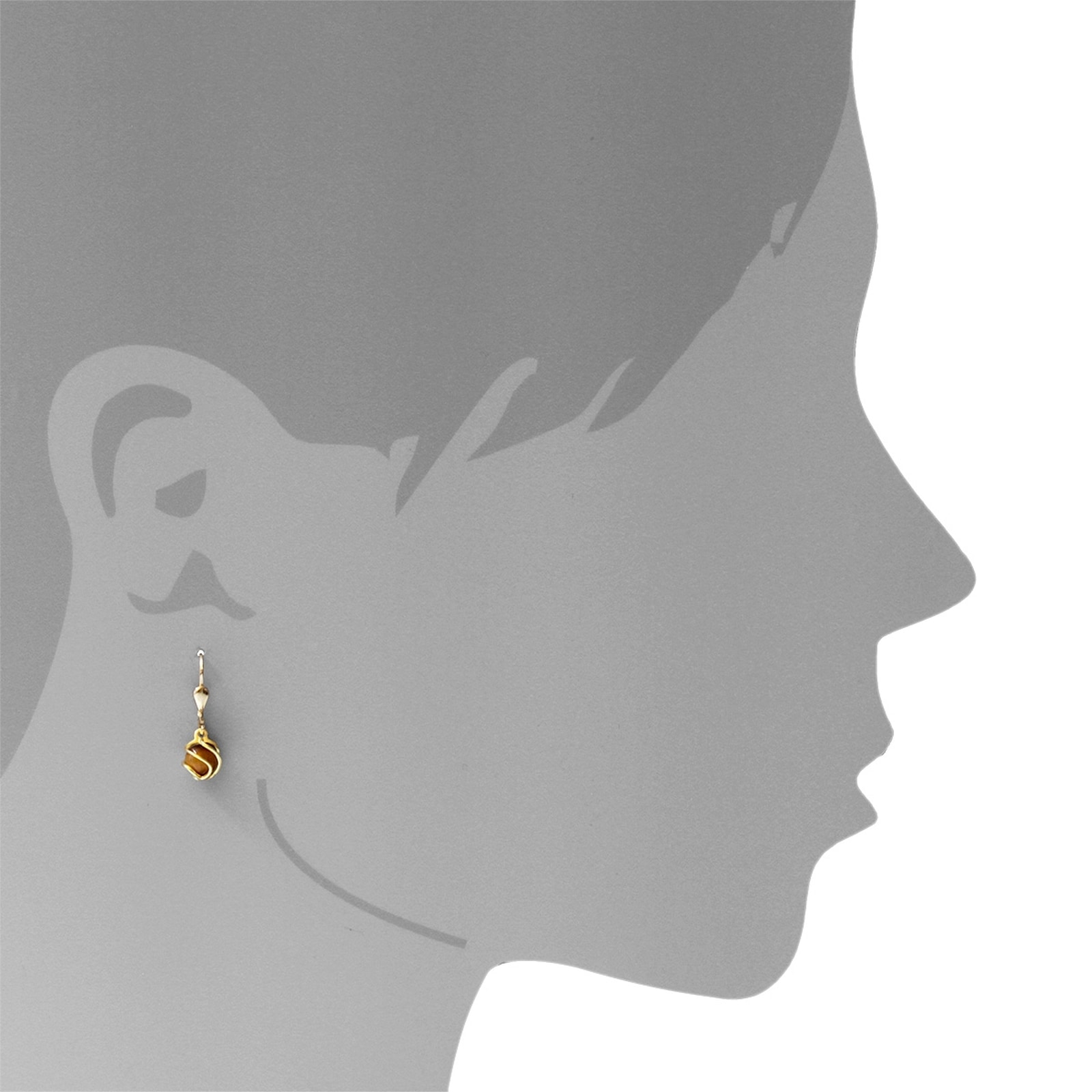 OSTSEE-SCHMUCK Paar Ohrhänger »Ostsee-Schmuck Ohrhänger Goldkäfig Ohrhänger Goldkäfig«, (2 tlg.)