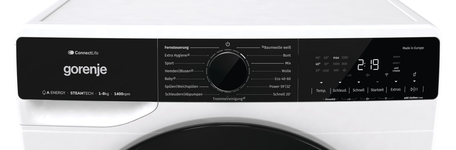 GORENJE Waschmaschine »WPNA84A2TS«, 8 kg, 1400 U/min, Energieklasse A-20%