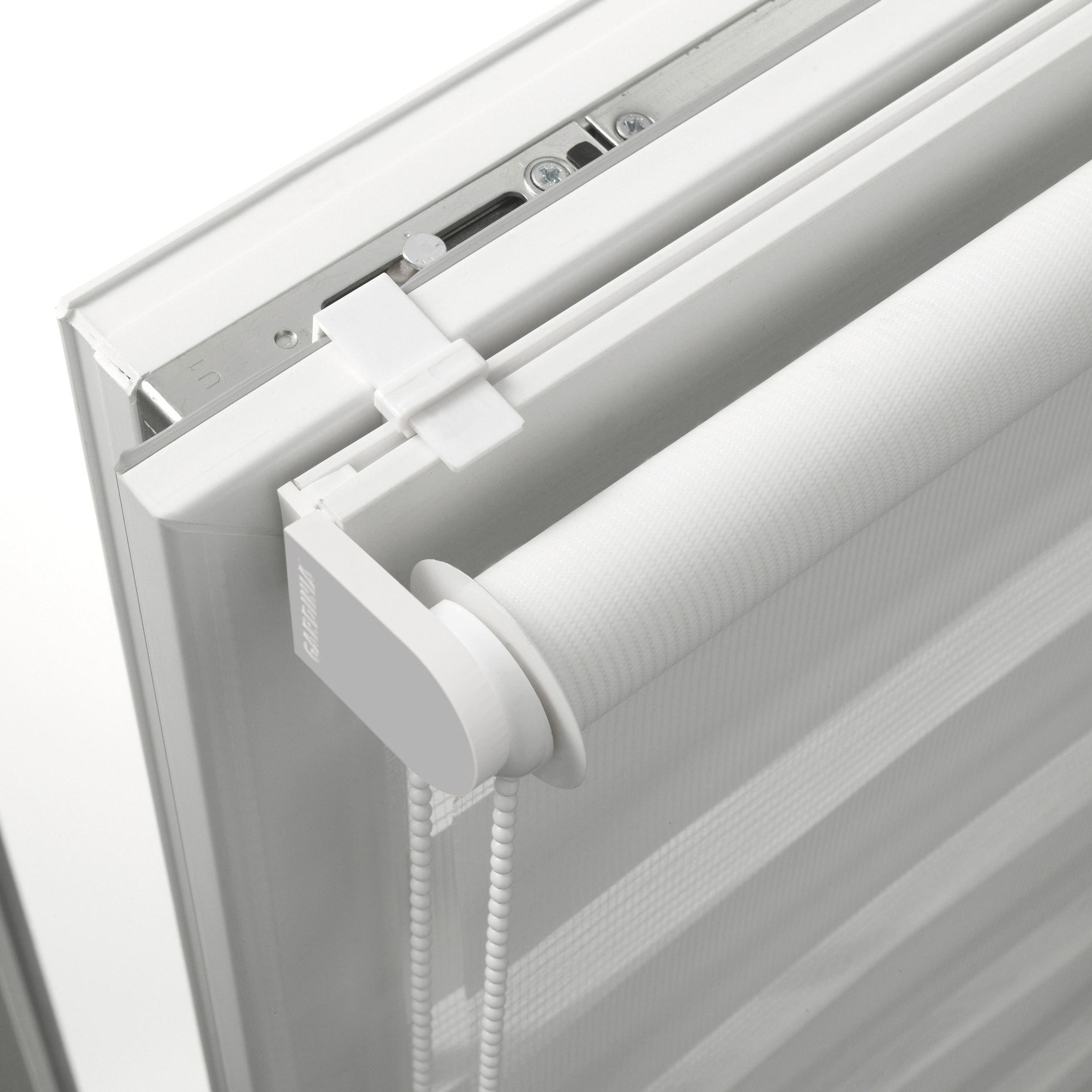 GARDINIA Doppelrollo »EASYFIX Doppelrollo mit Montageschiene« blickdicht ohne Bohren Schraubmontage möglich