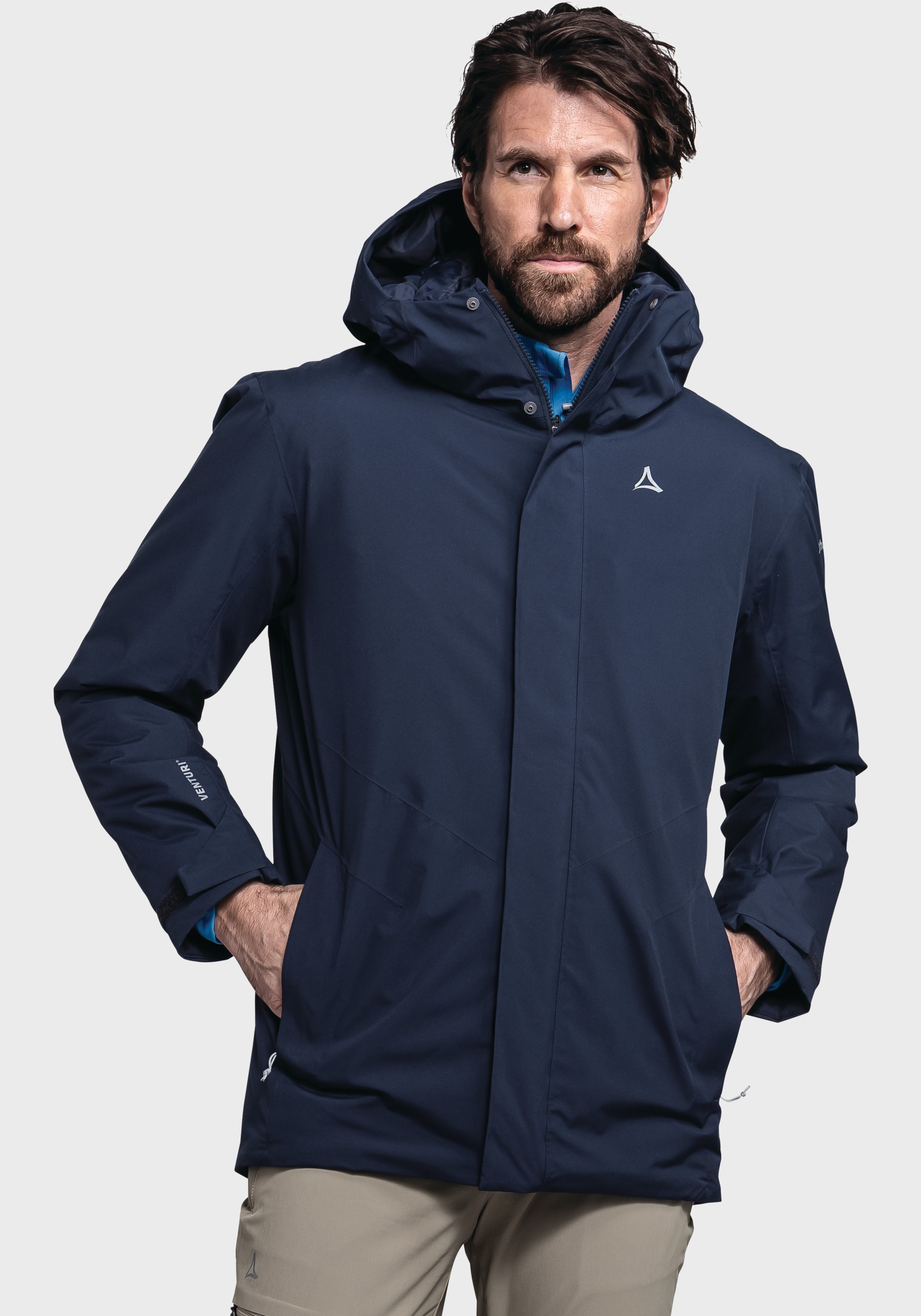 Schöffel Langjacke »Hiking Parka Style Froda MNS«, mit Kapuze
