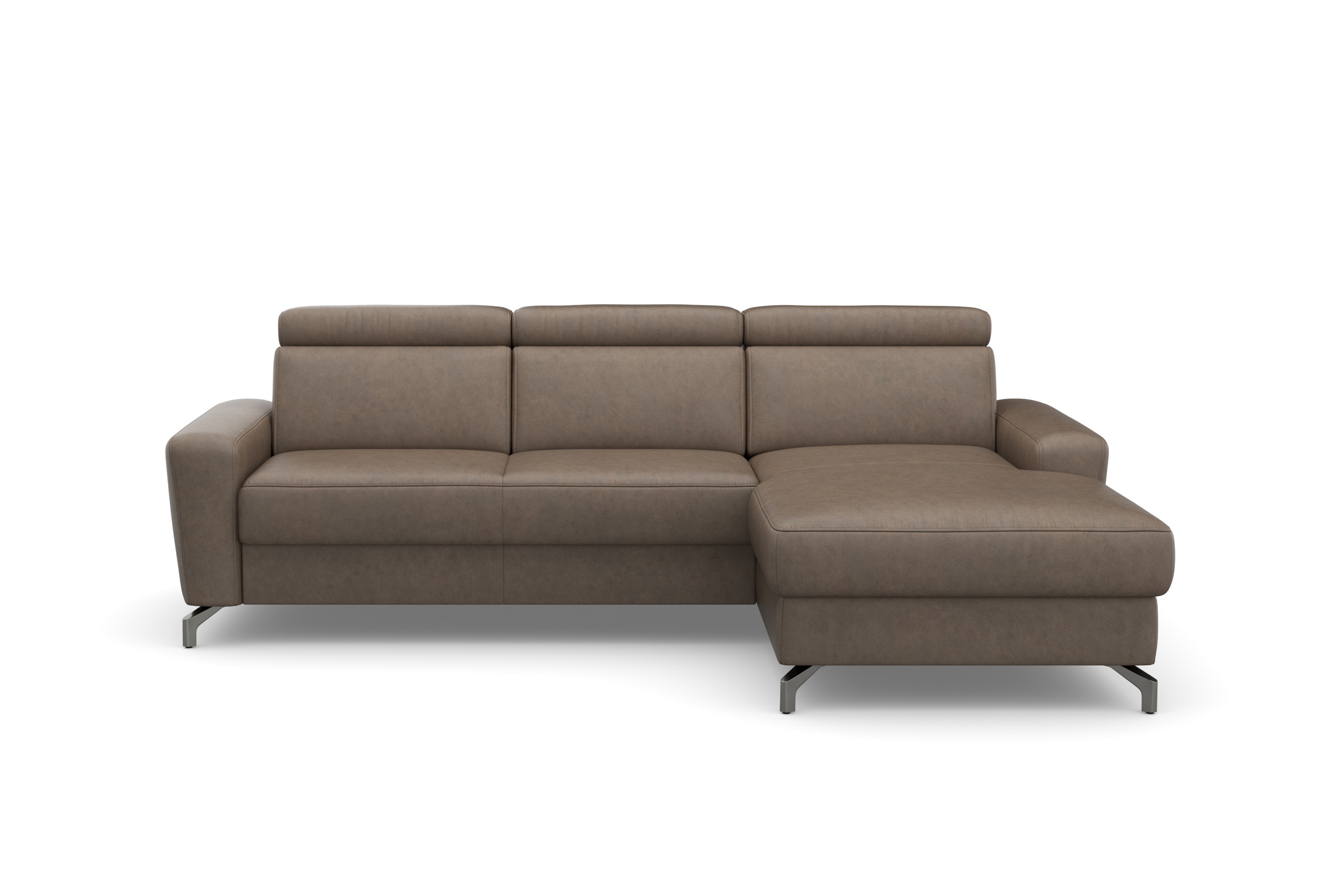 sit&more Ecksofa »Scarlett L-Form«, inklusive Kopfteilverstellung, wahlweise mit Bettfunktion, Bettkasten