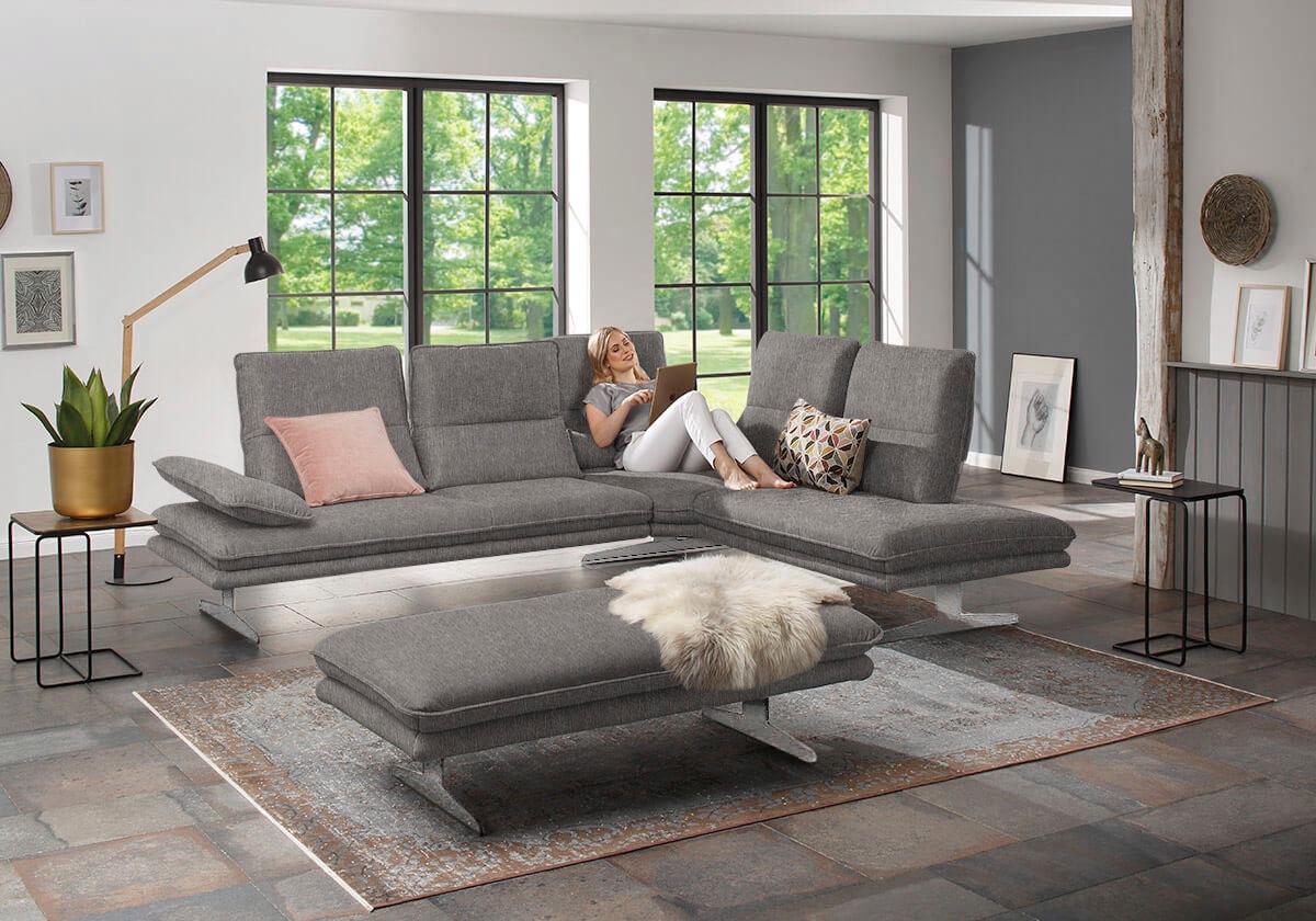 W.SCHILLIG Ecksofa »broadway, Designsofa, mit tollem Sitzkomfort, L-Form«, günstig online kaufen