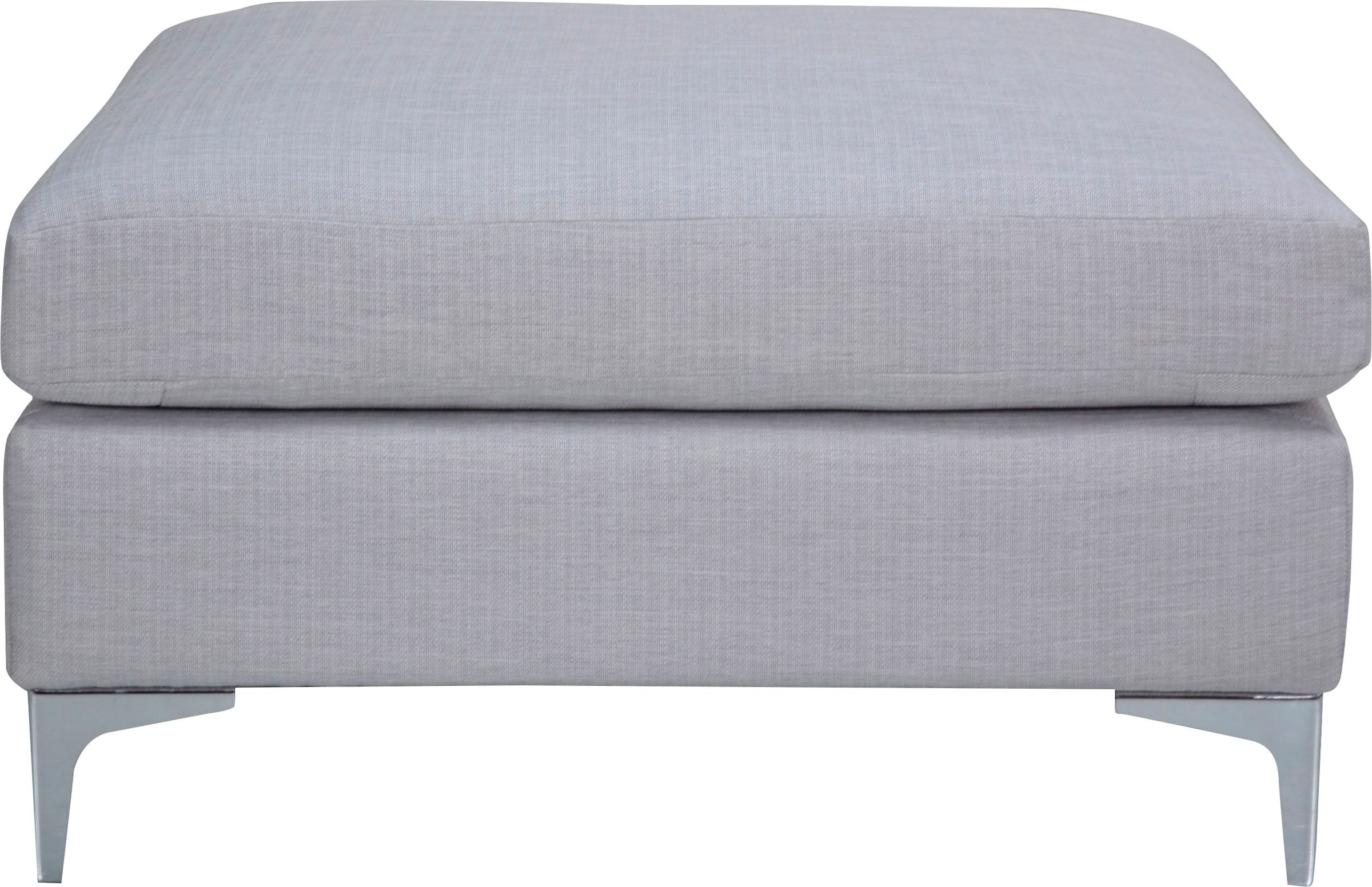 Leonique Sitzhocker »Aspen«, (1 St.), Hocker "Aspen", modern, grau, Stoff " günstig online kaufen