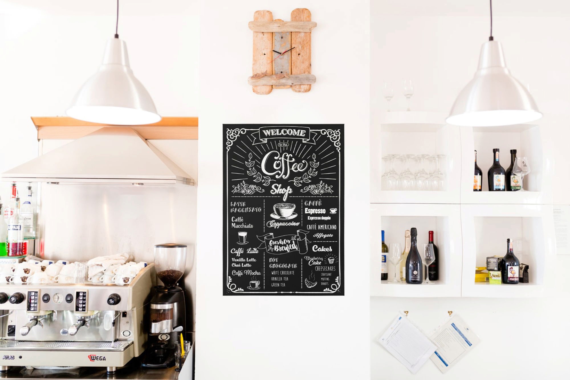 Komar Wandtattoo »Coffeeshop - Größe 50 x 70 cm«, (1 St.), selbstklebend, Wandsticker