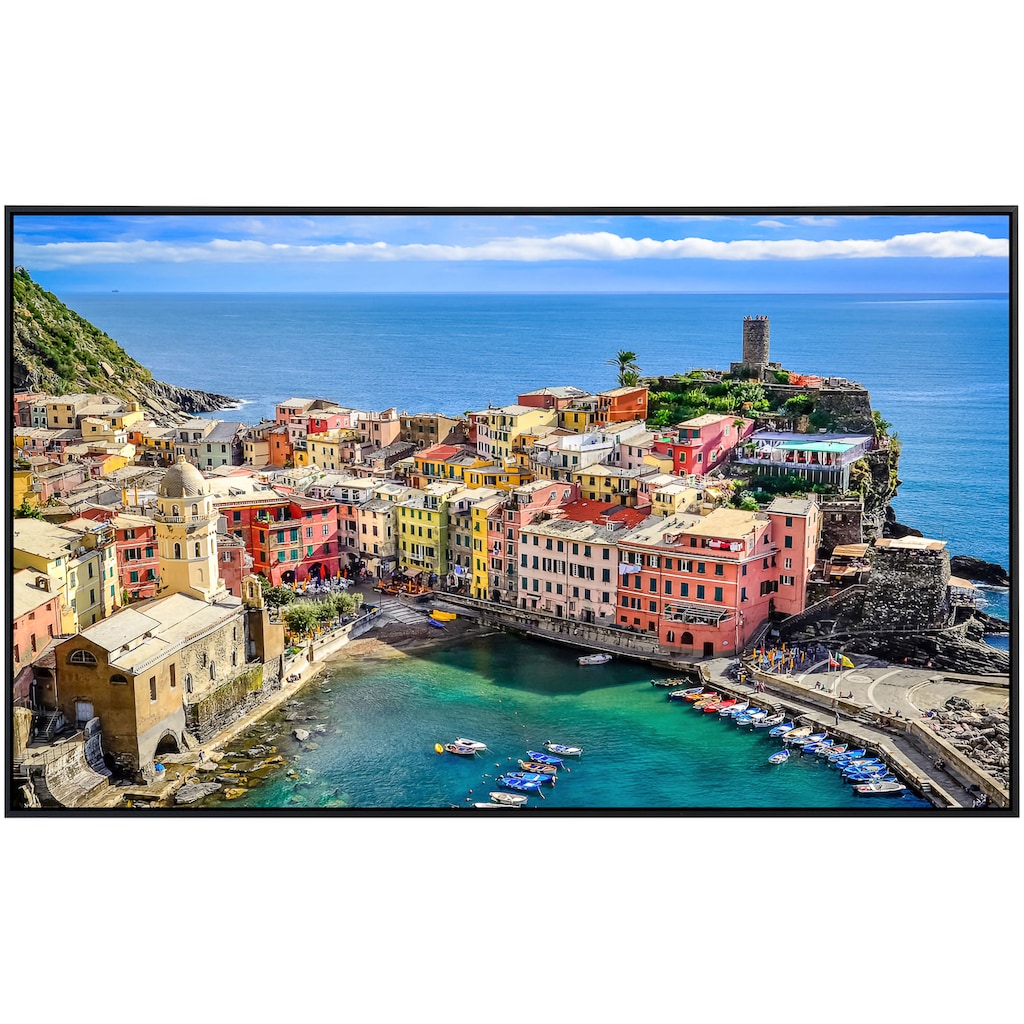 Papermoon Infrarotheizung »Buntes Dorf Vernazza, Cinque Terre«, sehr angenehme Strahlungswärme
