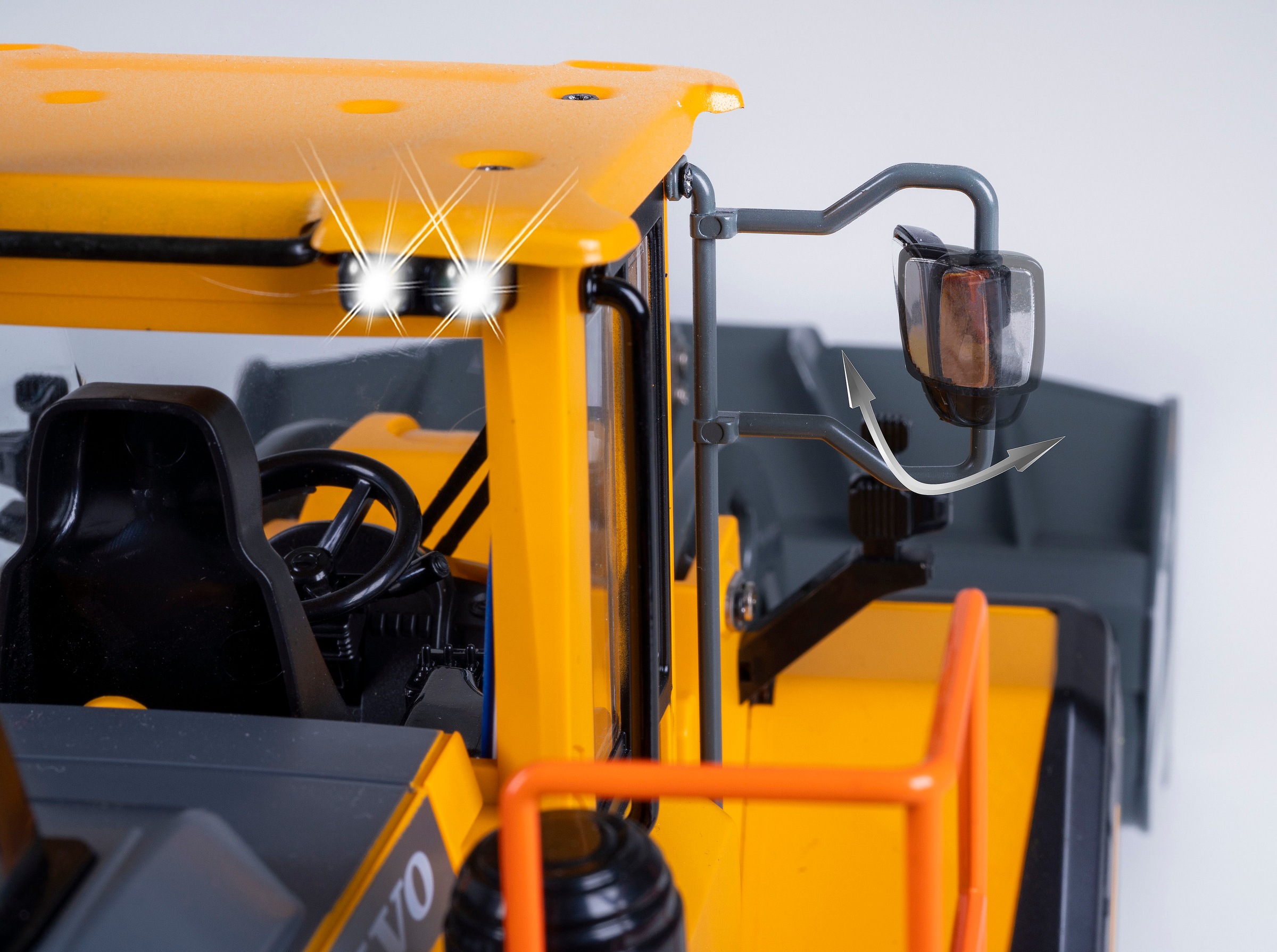 Jamara RC-Bagger »Radlader Volvo L260H Metal 2,4GHz«, LED-Licht; Maßstab 1:14