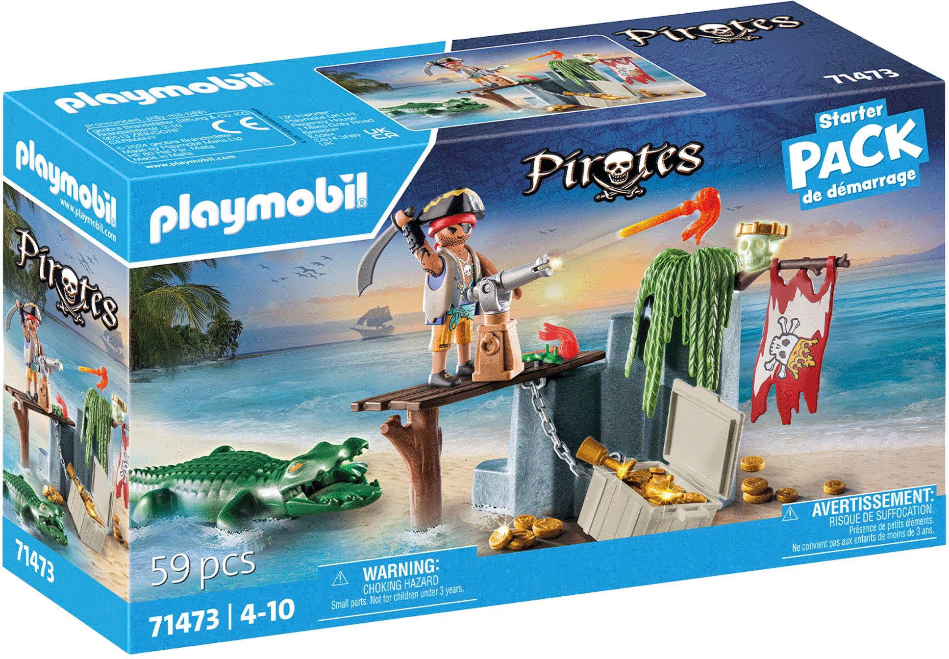 Konstruktions-Spielset »Pirat mit Alligator (71473), Pirates«, (59 St.), teilweise aus...