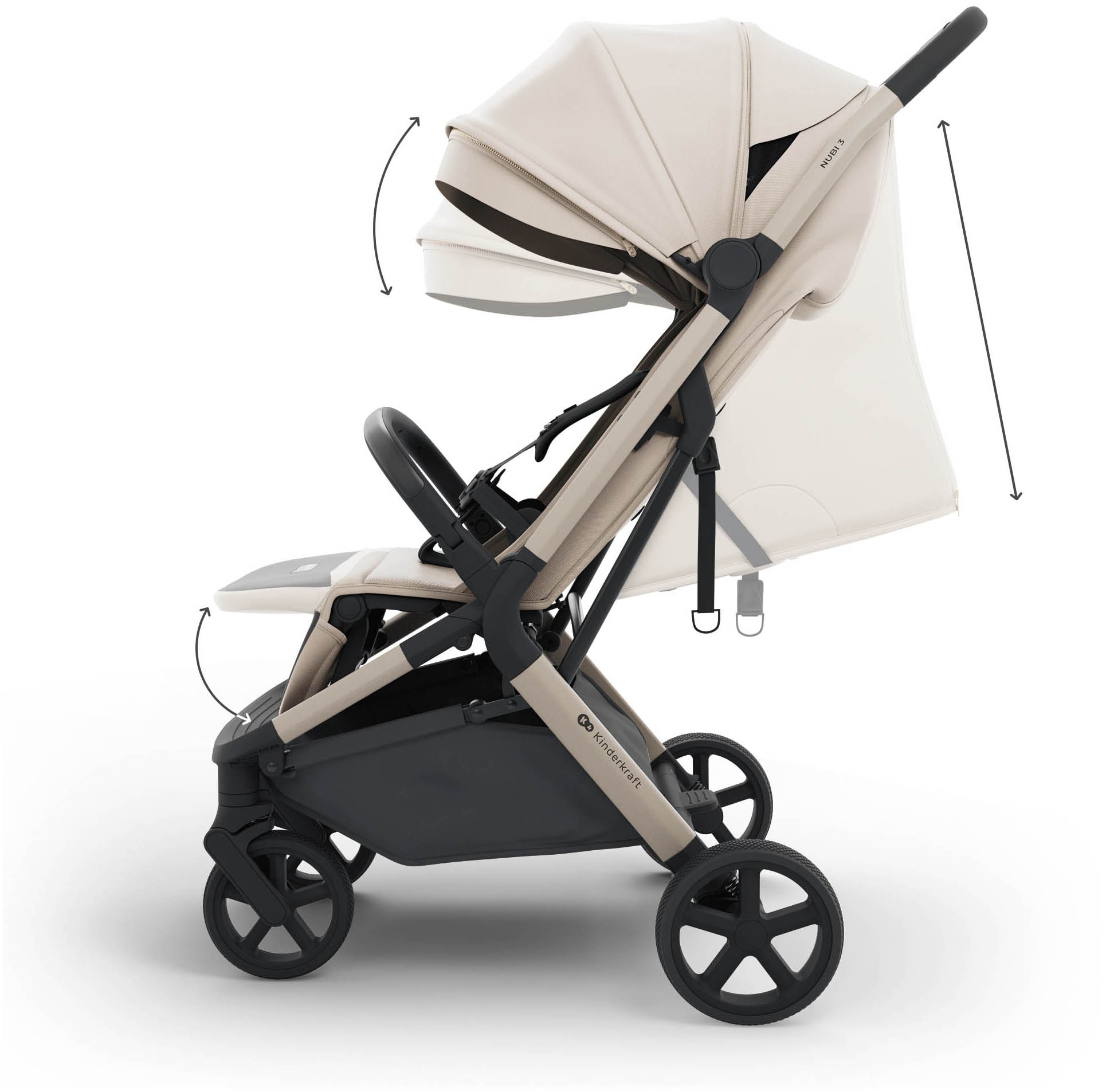 Kinderkraft Kinder-Buggy »NUBI 3« 22 kg