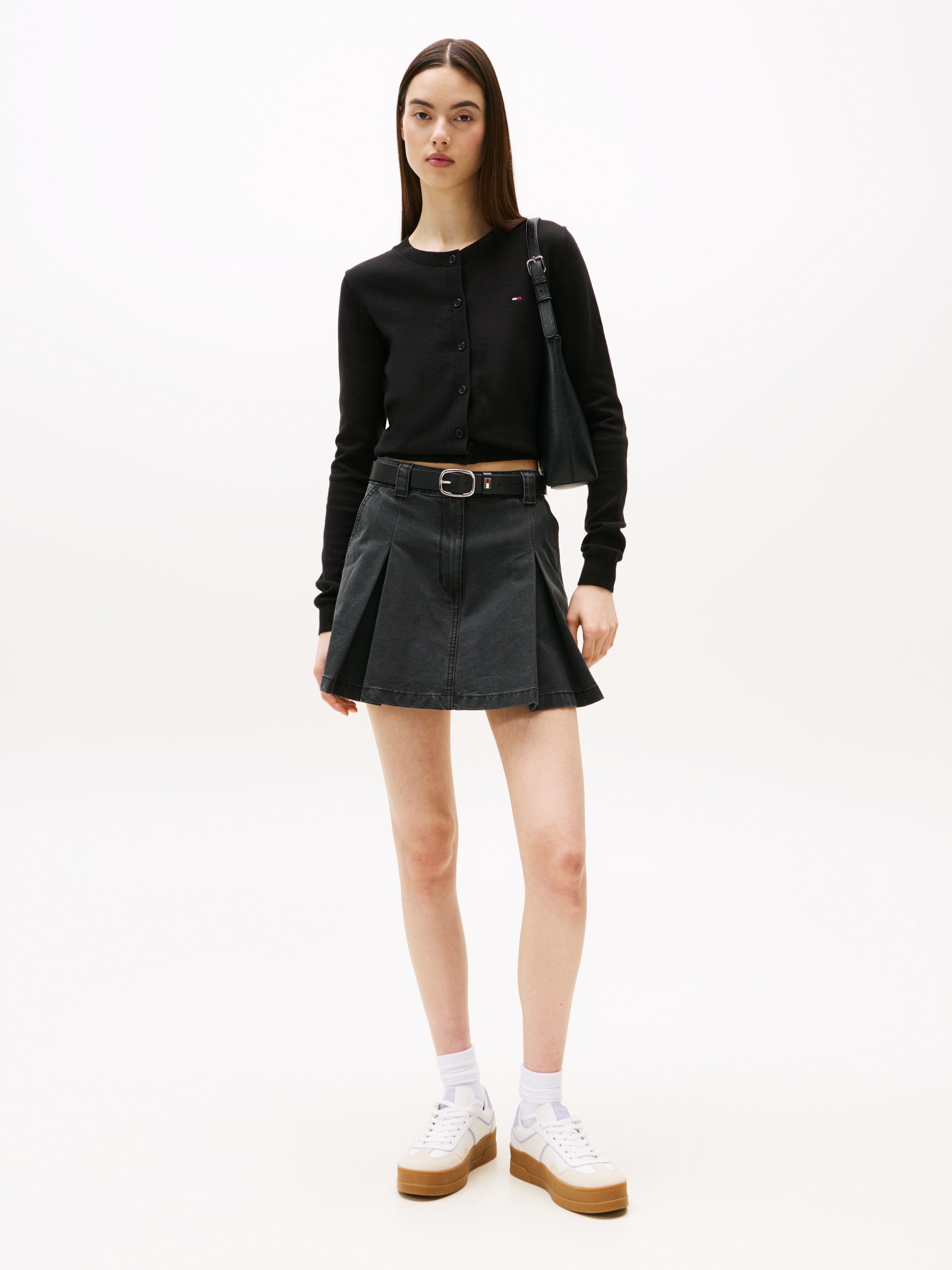 Tommy Jeans Strickjacke »TJW ESSENTIAL CREW NECK CARDIGAN« Baumwolle