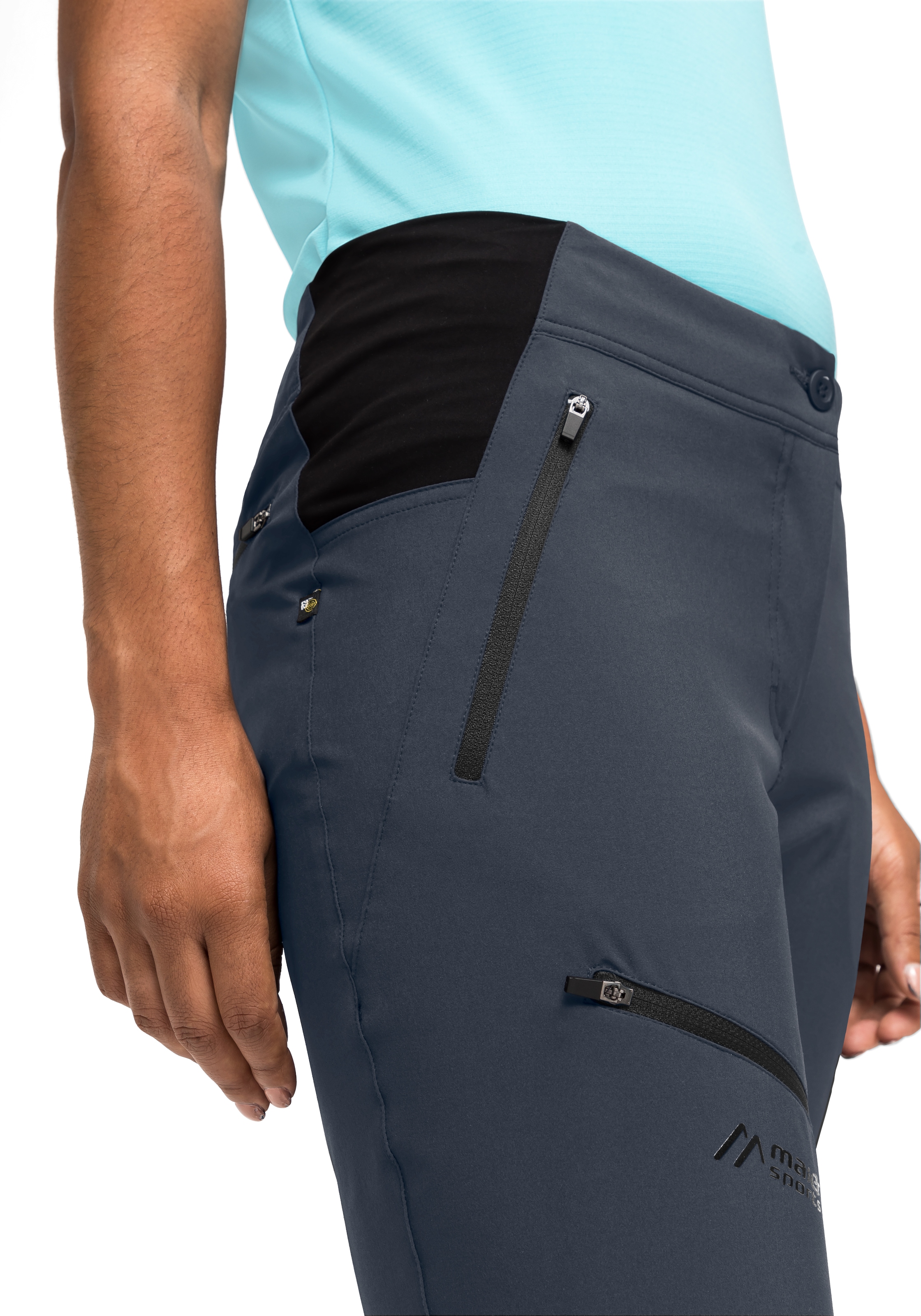 Maier Sports Caprihose »Latit Capri Vario«, Damen Capri, kurze Wanderhose, Outdoorhose mit 4 Taschen, Regular Fit