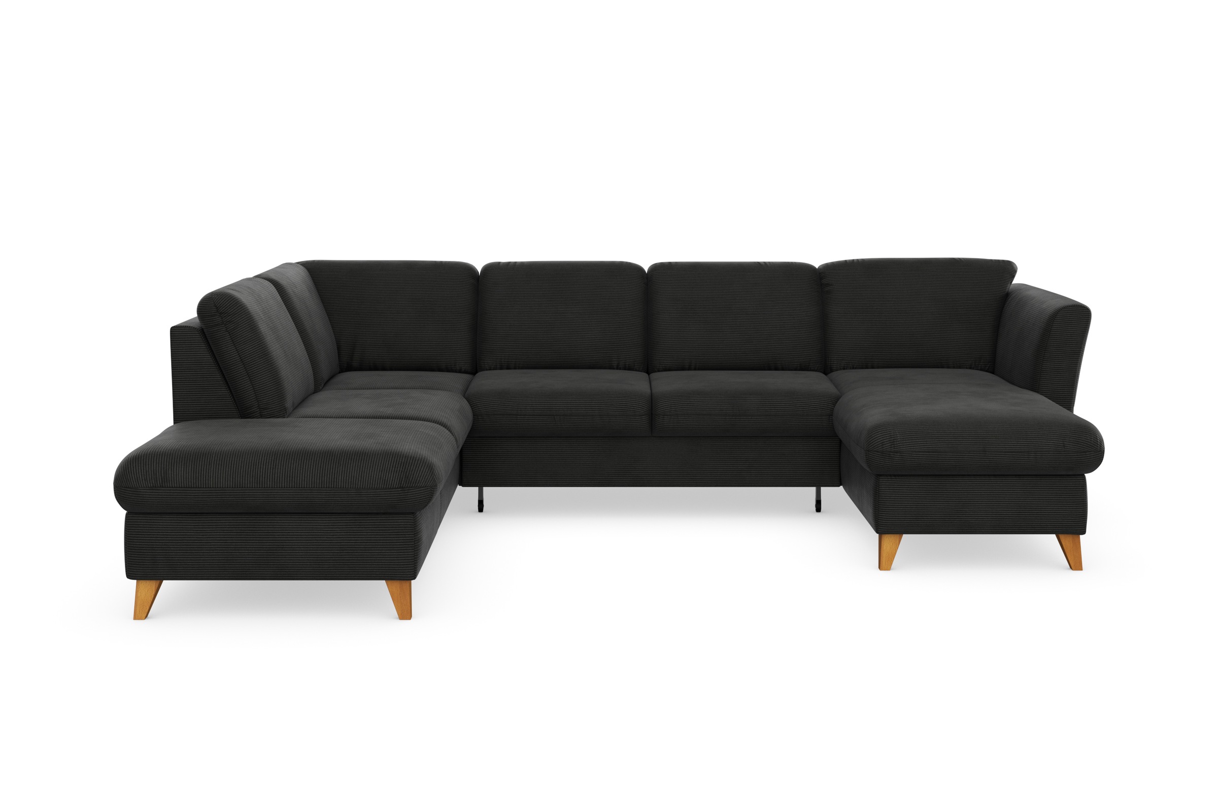 Home affaire Wohnlandschaft »Trelleborg U-Form« wahlweise mit Bettfunktion günstig online kaufen