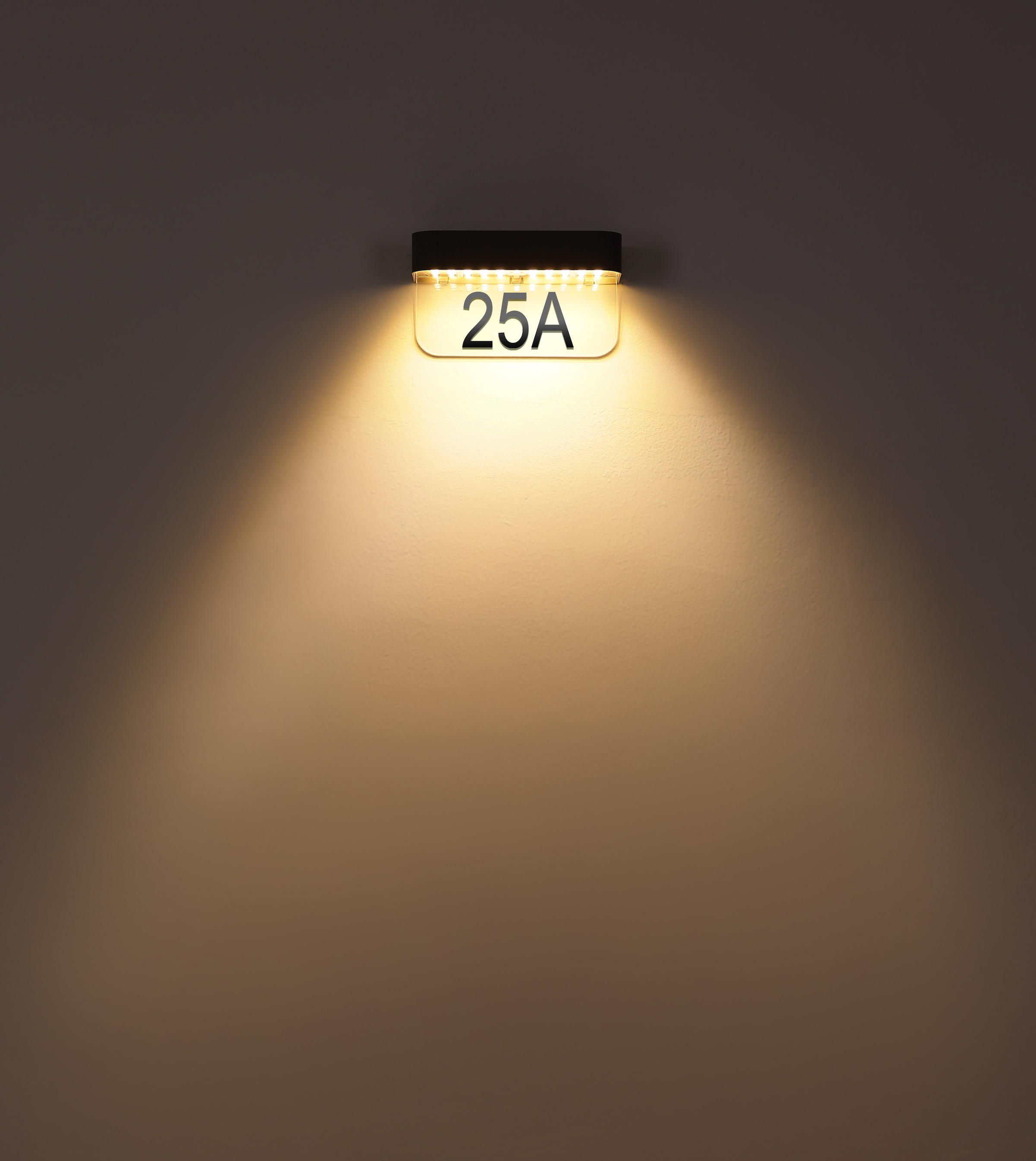 GLOBO LIGHTING LED Solarleuchte »SOLARLEUCHTE KUNSTSTOFF GRAU, 1XLED-Modul« LED-Modul 1 Stk. Warmweiß Solarleuchte grau matt mit Sensor, IP54, 3 Leuchtstufen, Akku