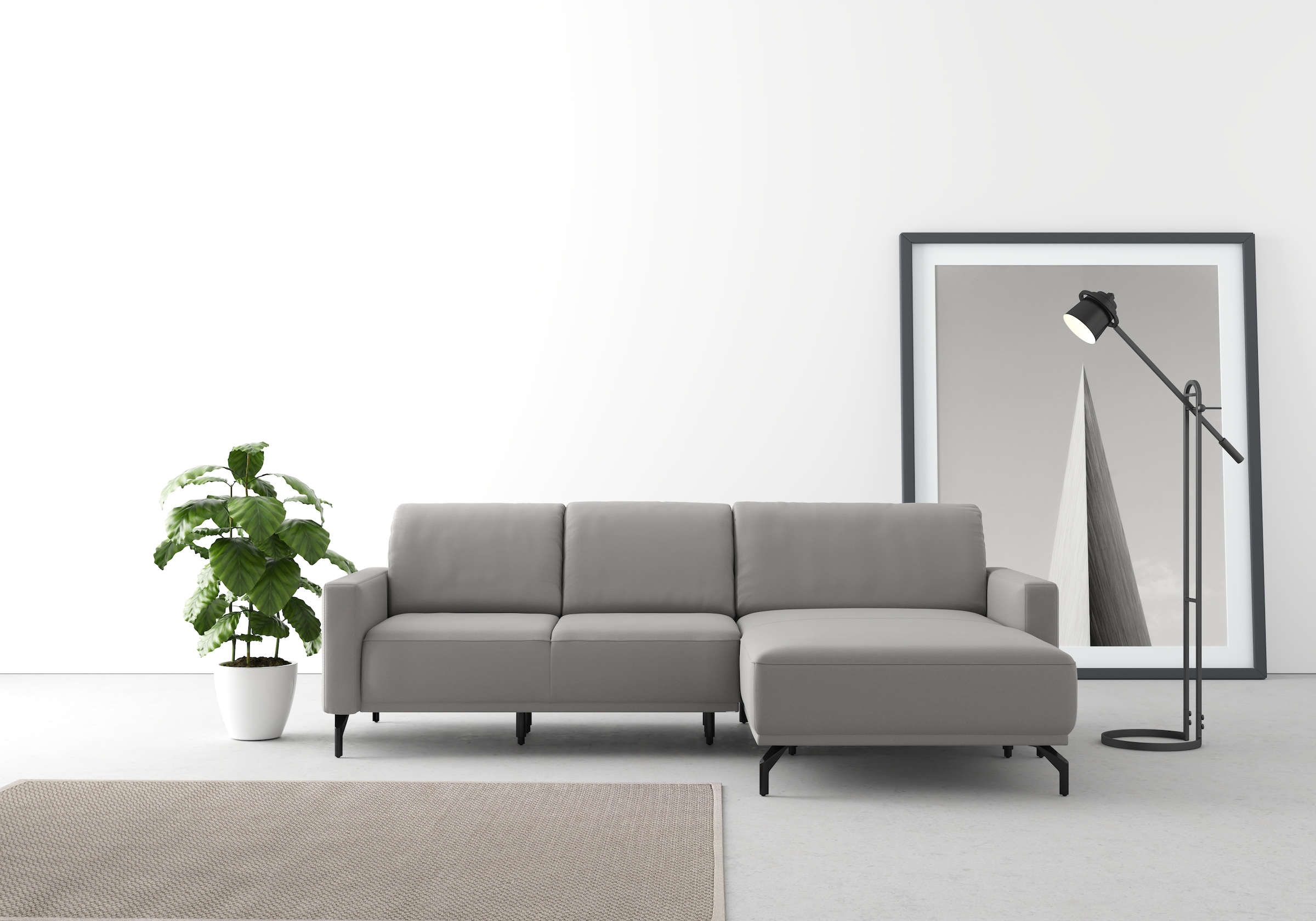 sit&more Ecksofa »Bailando L-Form«, wahlweise mit Kopfteilverstellung und V günstig online kaufen