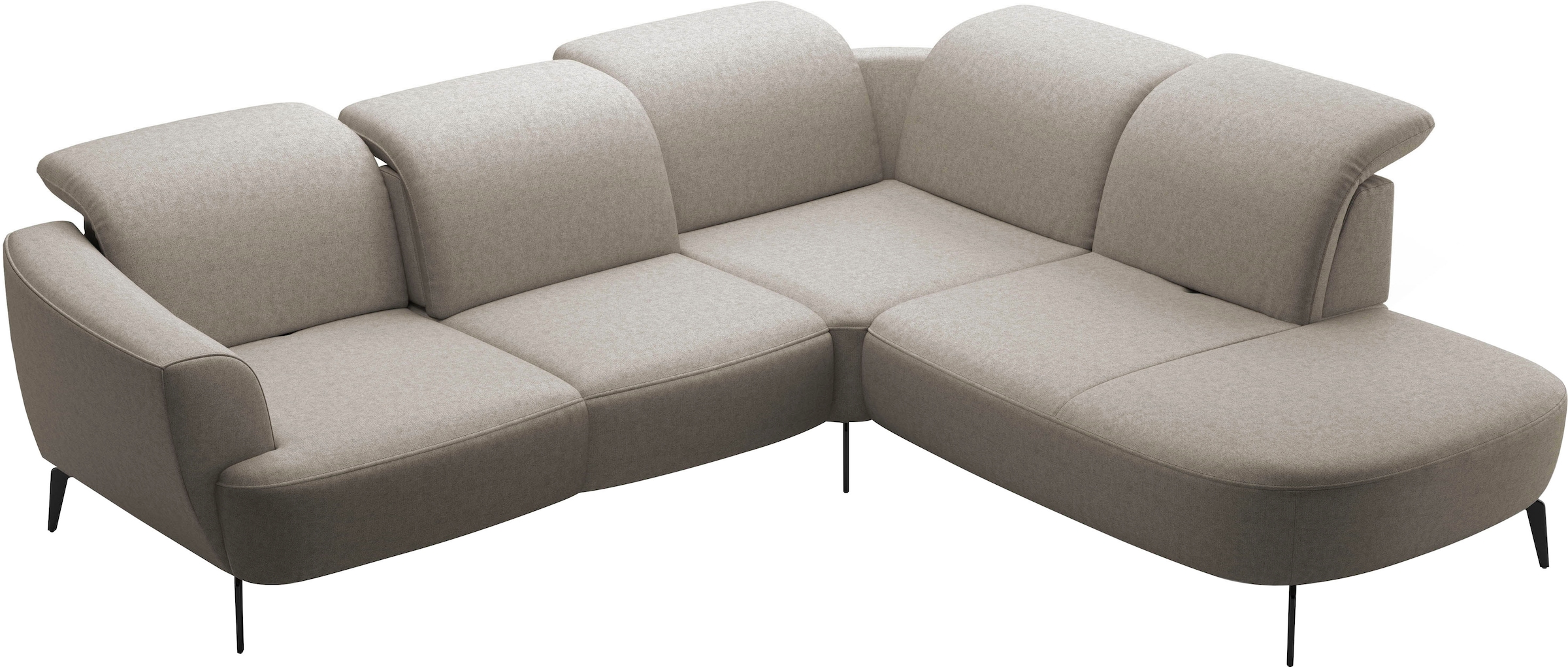 sit&more Ecksofa »Zoe«, ink.Sitztiefenverstellung, wahlweise mit Kopfteilverstellung