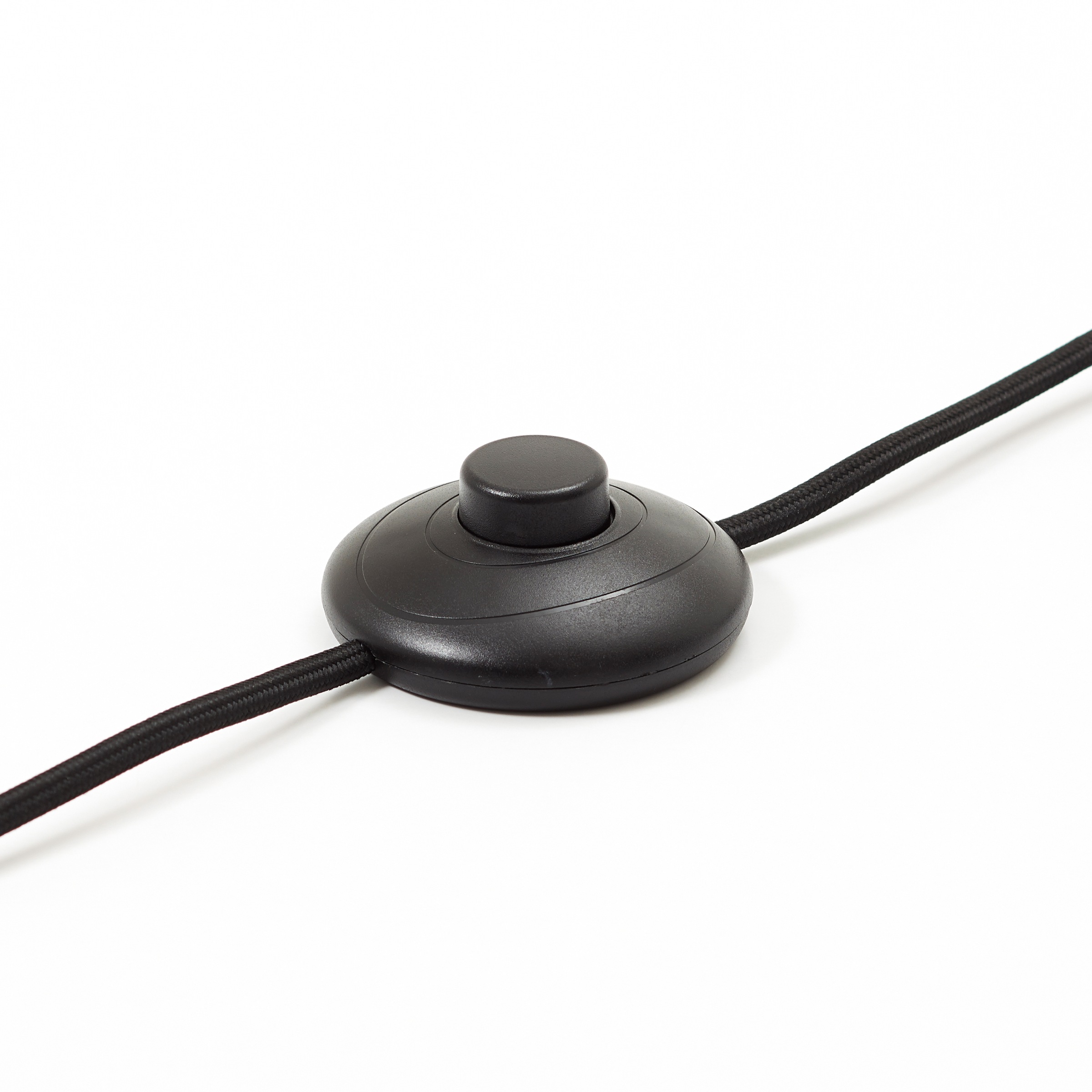 my home Stehlampe »Elijah«, 1 flammig, Leuchtmittel E27 | ohne Leuchtmittel, Bogenlampe Textilschirm Stoff Ø 36cm
