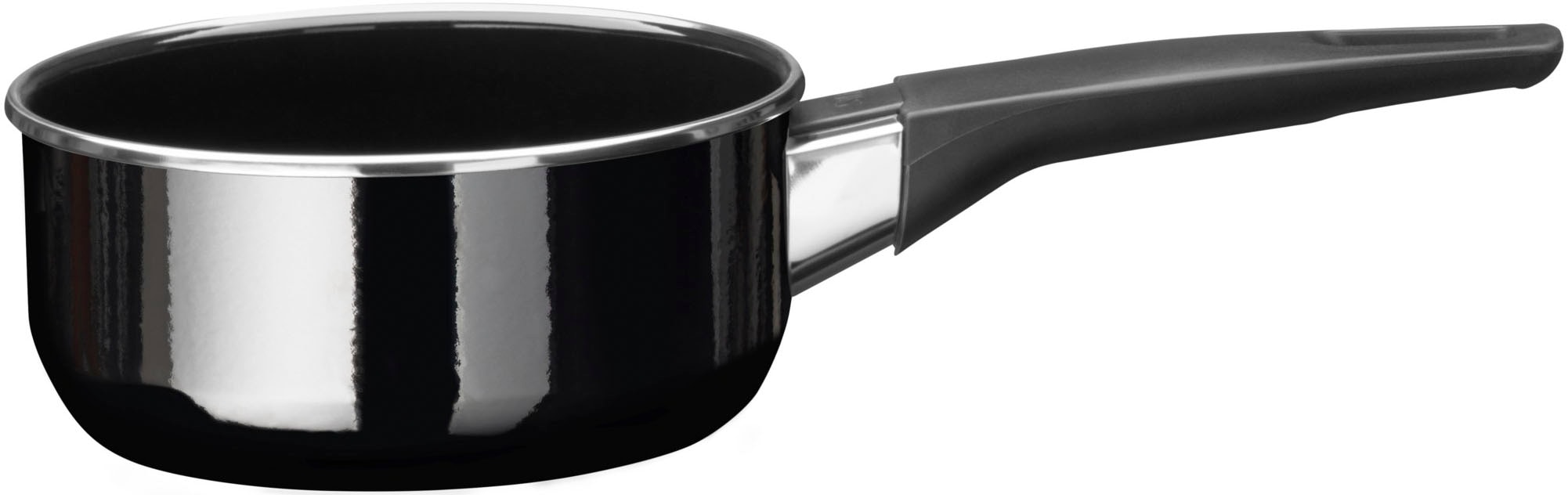 Silit Topf-Set »Modesto Line Black, Induktionstöpfe spülmaschinengeeignet«, Silargan®, (Set, 7 tlg., je 1 Fleischtopf mit Deckel Ø 16/20/24 cm, 1x Stielkasserolle Ø 16 cm), für alle gängigen Herdarten geeignet, Made in Germany