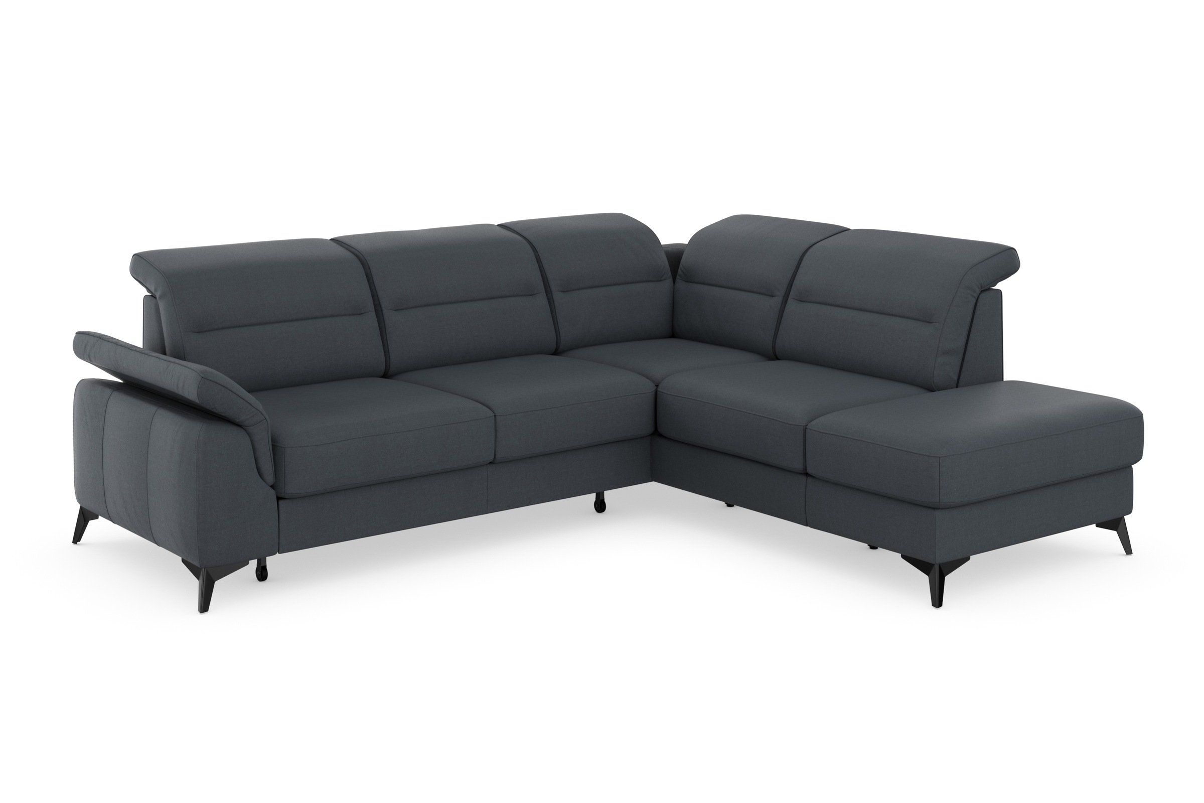 sit&more Ecksofa »Sinatra L-Form«, mit Ottomane, optional mit Kopfteilverstellung und Armteilfunktion