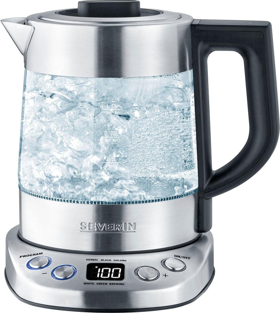 Severin Wasser-/Teekocher »WK 3473«, 2200 inkl. l l zu 1 %Sale im 0,75 W, jetzt oder bis Wasser mit Teesieb, 5 Tee, Teeprogrammen