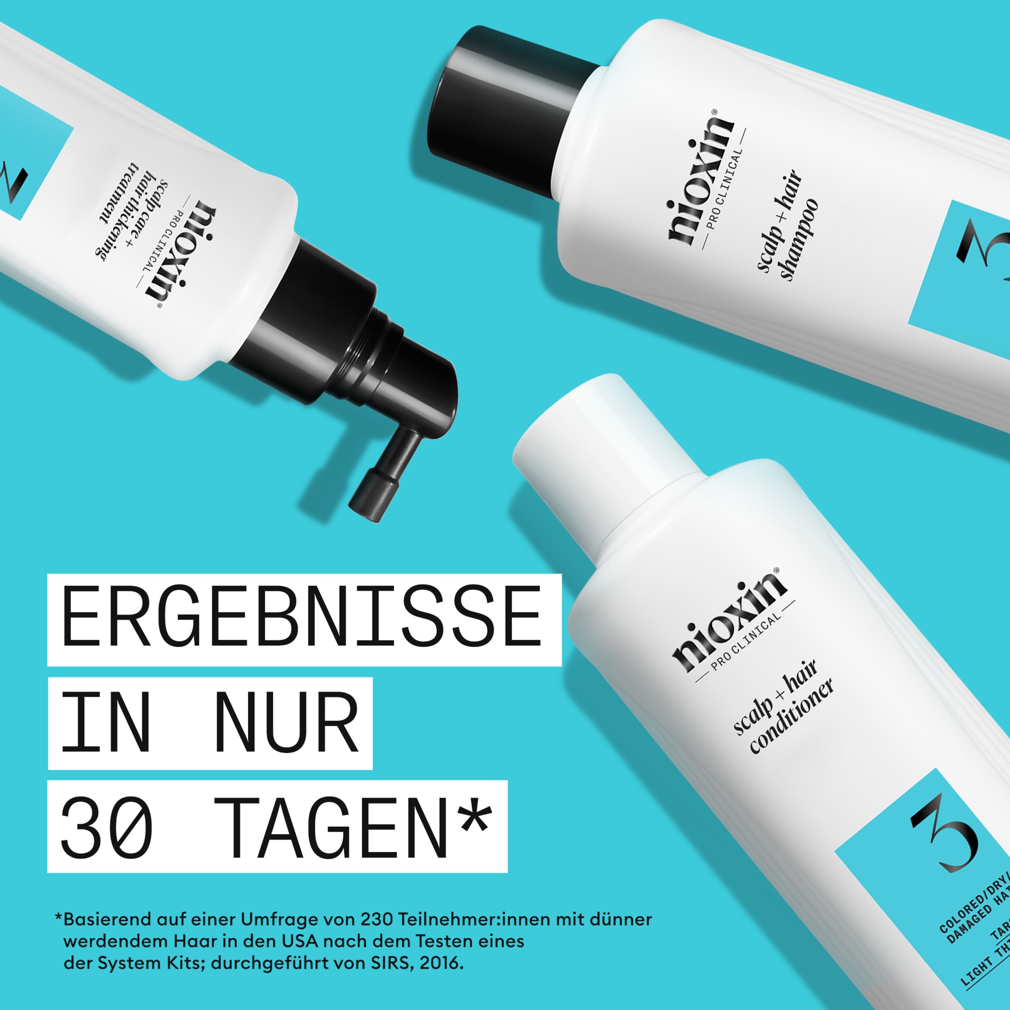 Nioxin Haarpflege-Set »System 3 KIT« mehr Volumen, schützt vor Haarbruch, speziell für coloriertes Haar