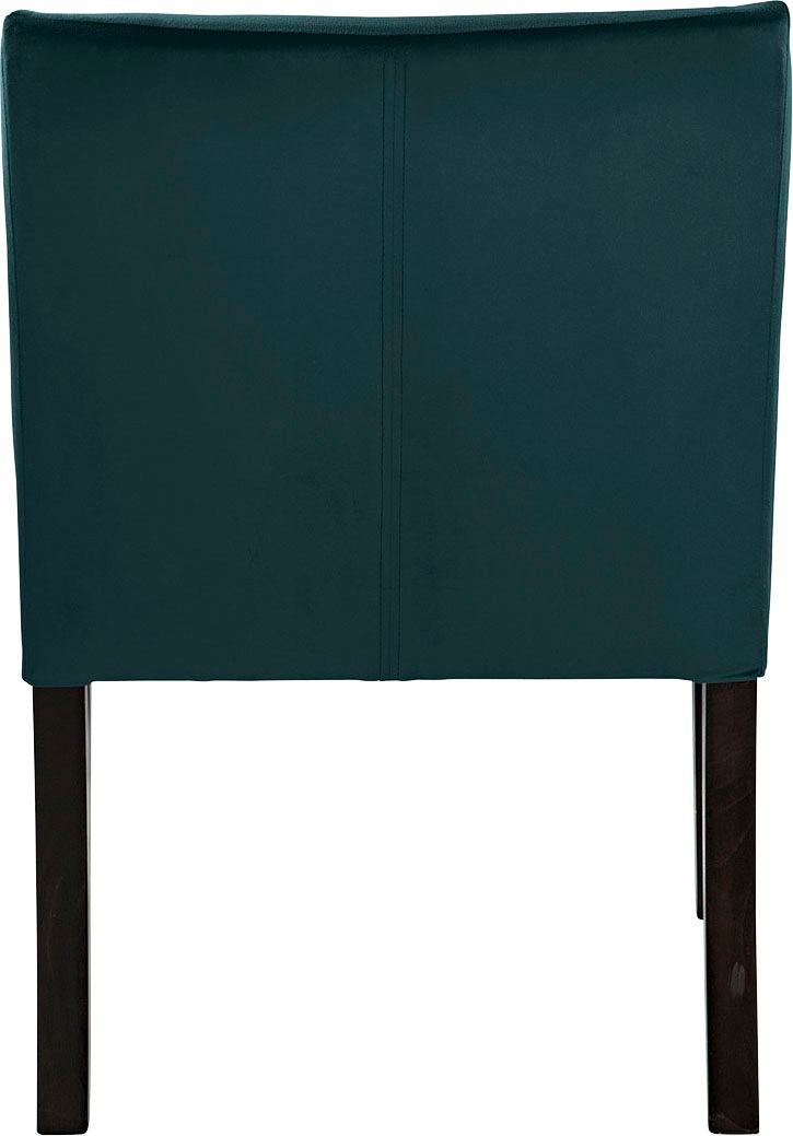 Fink Armlehnstuhl »MARTIN«, Samtvelours VELVET, mit schmalen, schwarzen Beinen