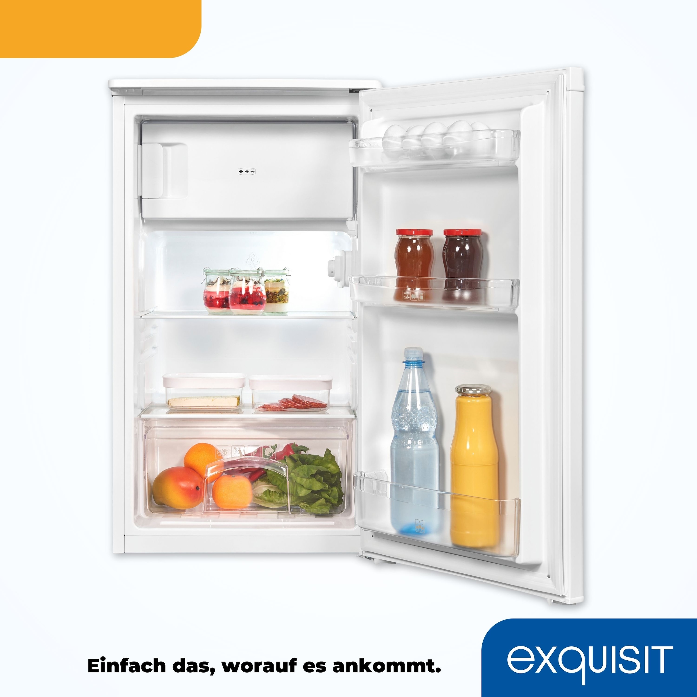 exquisit Kühlschrank »KS117-3-040E weiss«