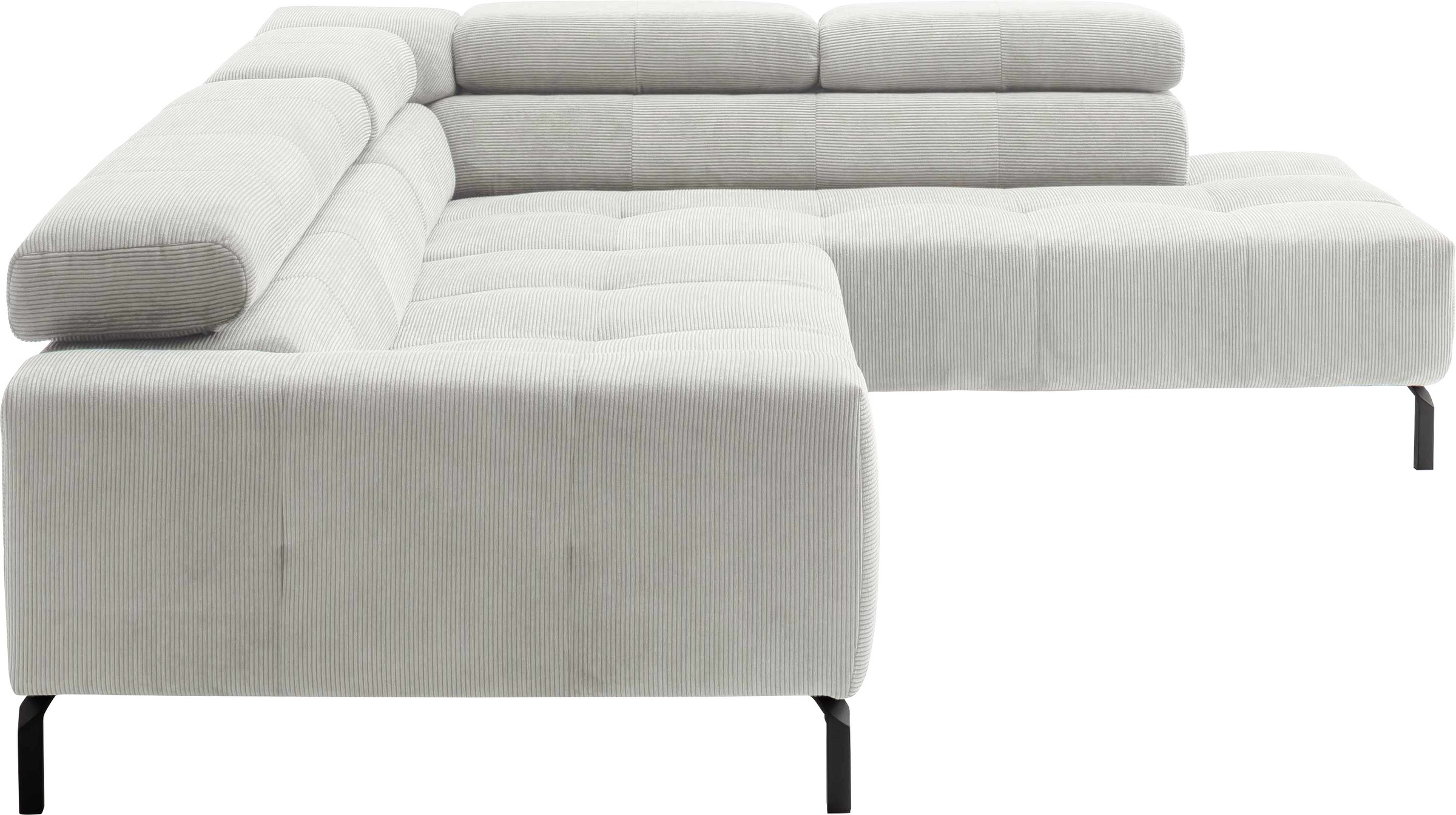 Home affaire Ecksofa »Claya, L-Form,  incl. Kopfteilverstellung, Breite 276 cm« wahlweise elektrischer Sitzvorzug