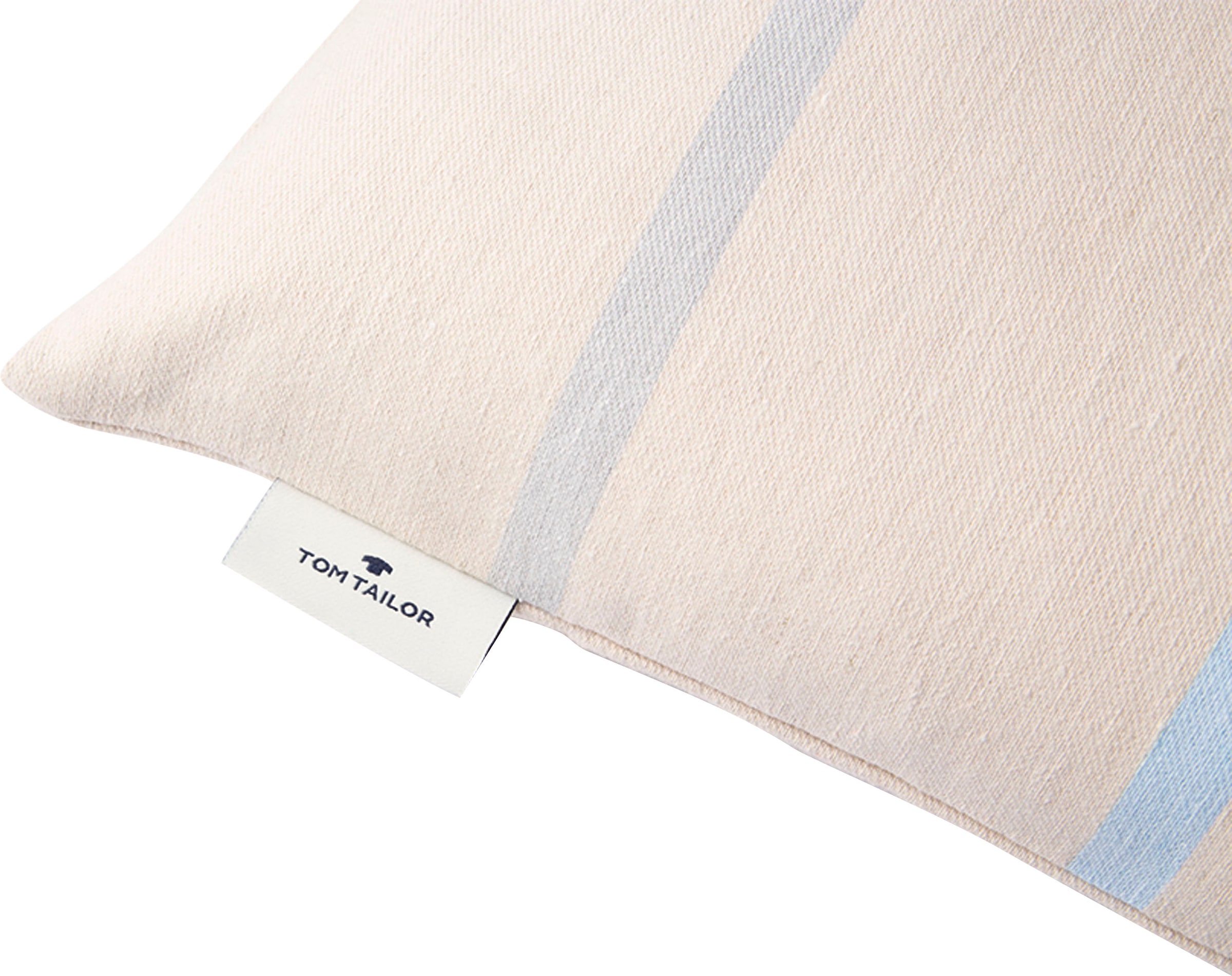 TOM TAILOR HOME Dekokissen »Tape«, mit unifarbener Rückseite, Kissenhülle ohne Füllung, 1 Stück