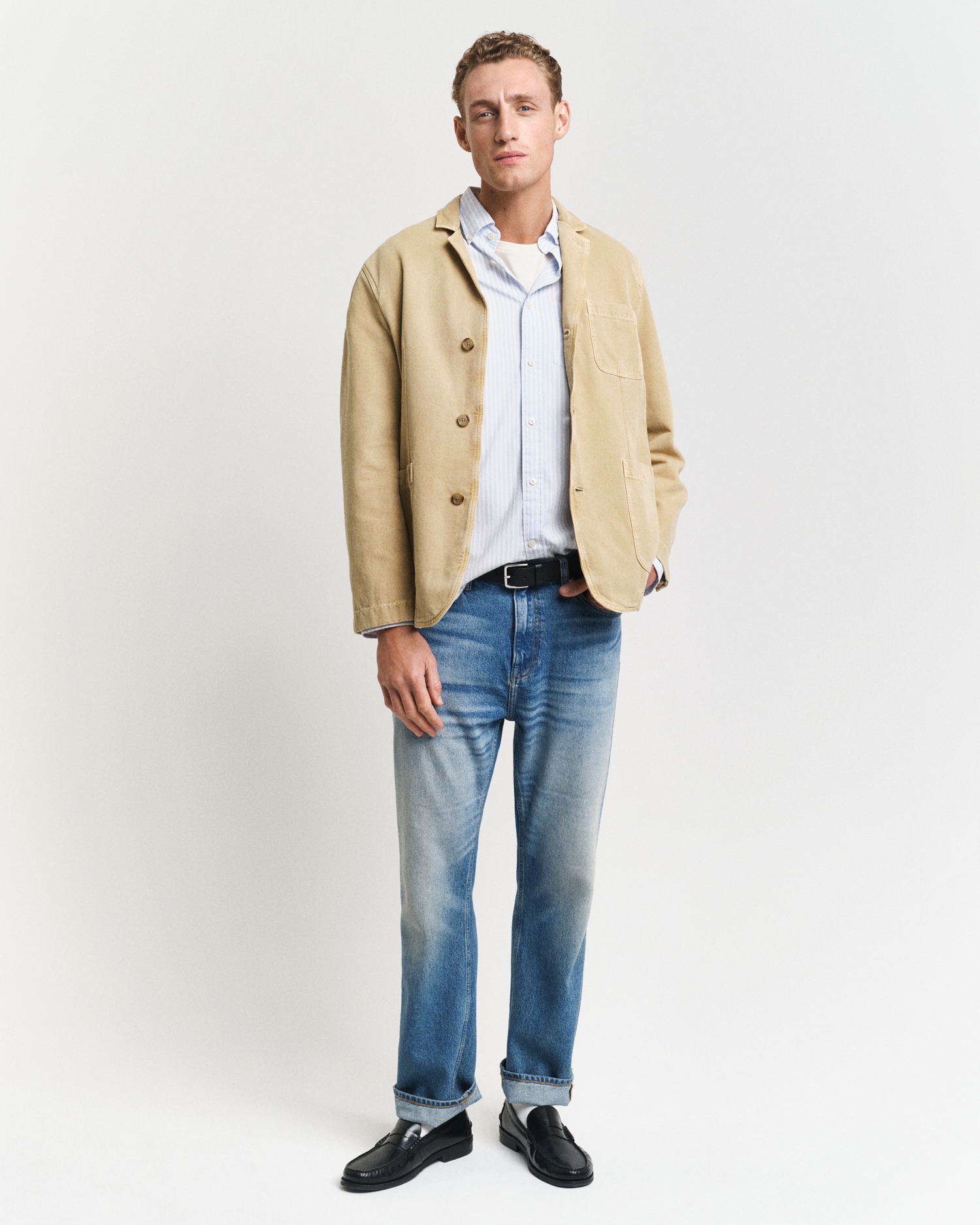 Gant Langarmhemd »REG POPLIN STRIPE SHIRT«