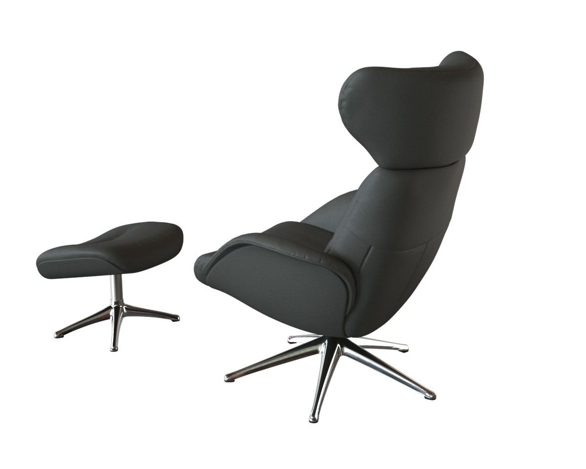 FLEXLUX Relaxsessel »More, Funktionsessel, Polstersessel, Armlehnensessel, TV-Fernsehsessel«, Premium Komfort, Rücken- und Kopfteilverstellung, Drehbar, Fuß Alu