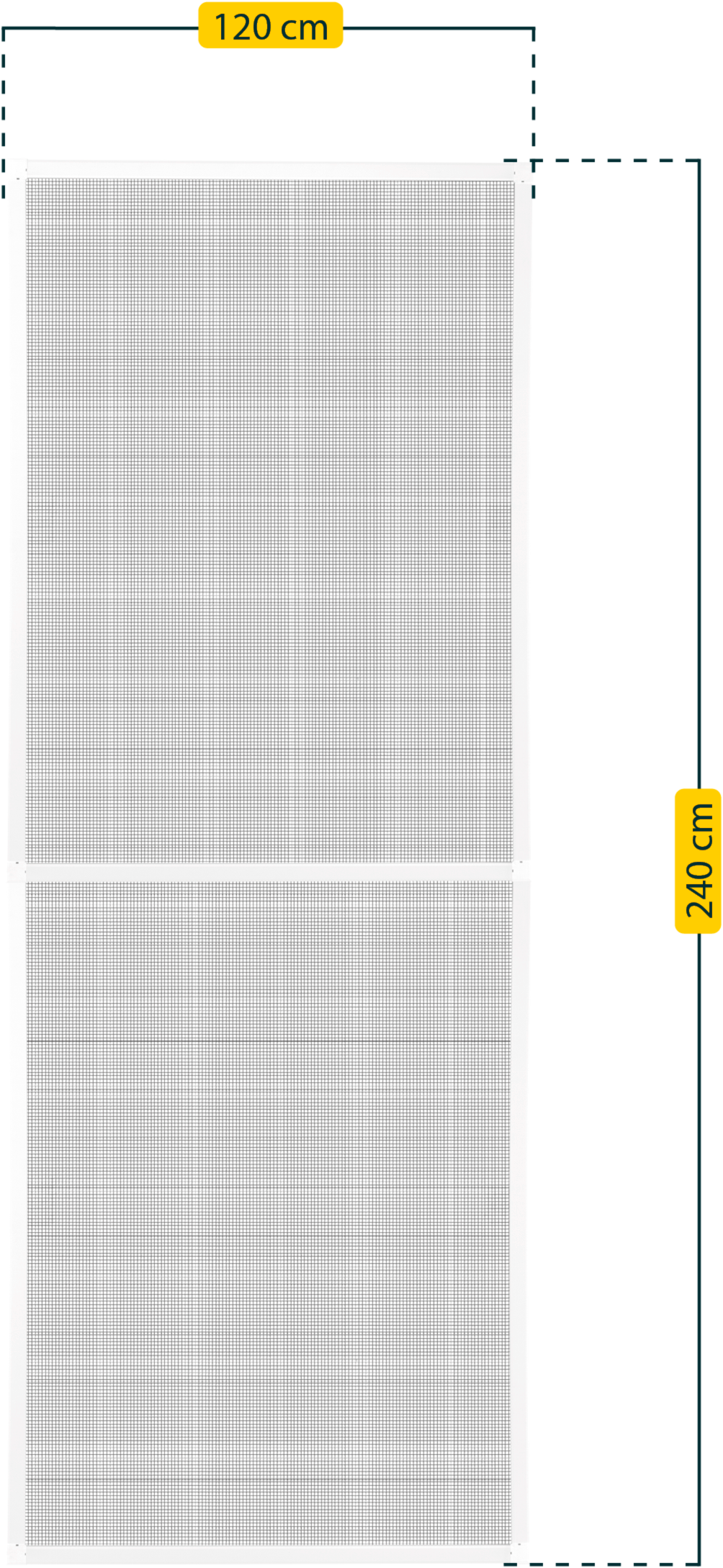 SCHELLENBERG Insektenschutz-Fensterrahmen »Premium für bodentiefe Fenster« Set, 1 Stk. tlg. Fliegengitter mit Rahmen aus Aluminium, anthrazit, weiß, 120 x 240 cm
