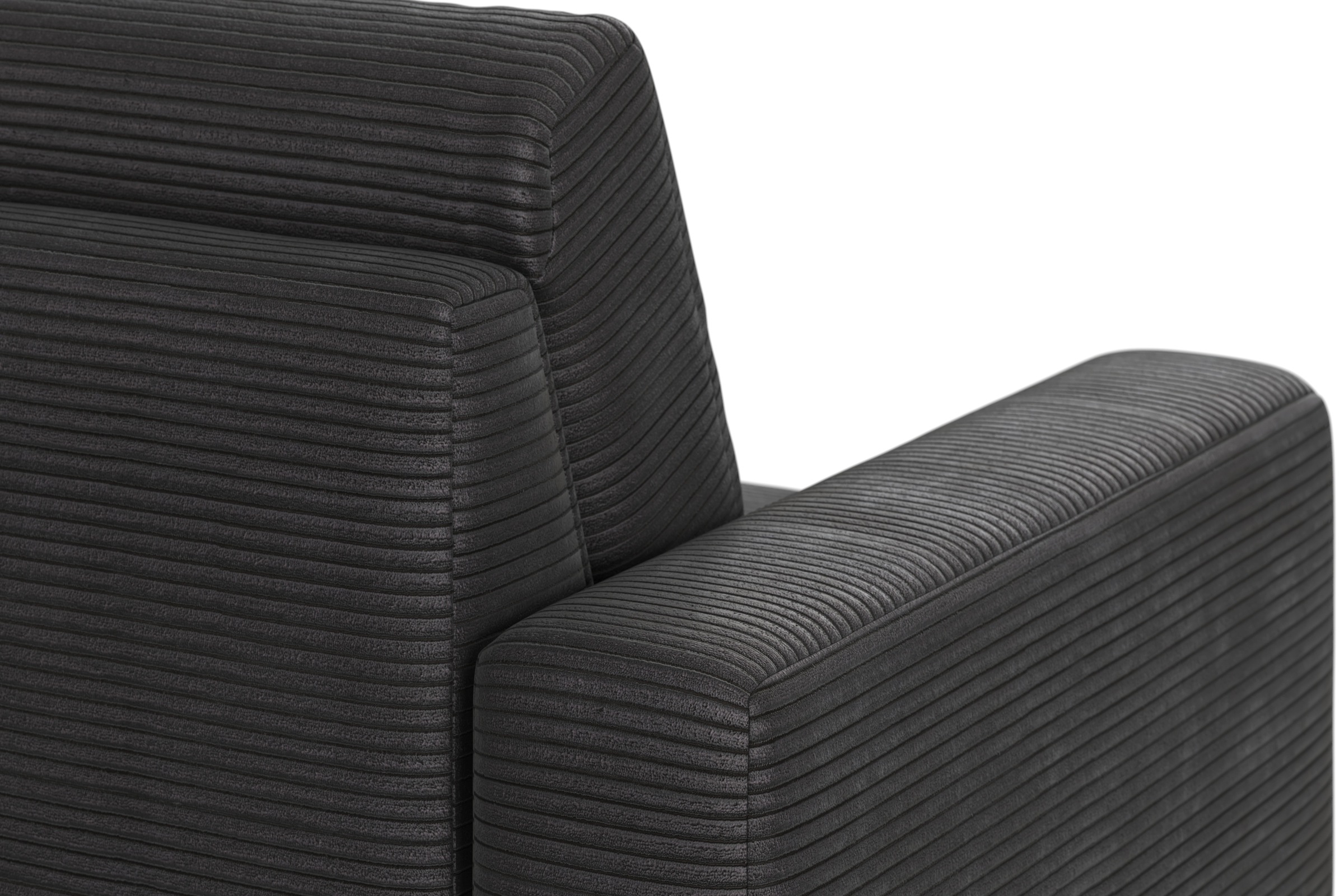 Home affaire Ecksofa »Summer L-Form«, mit Ottomane, wahlweise mit Bettfunktion und Bettkasten, Cord-Bezug