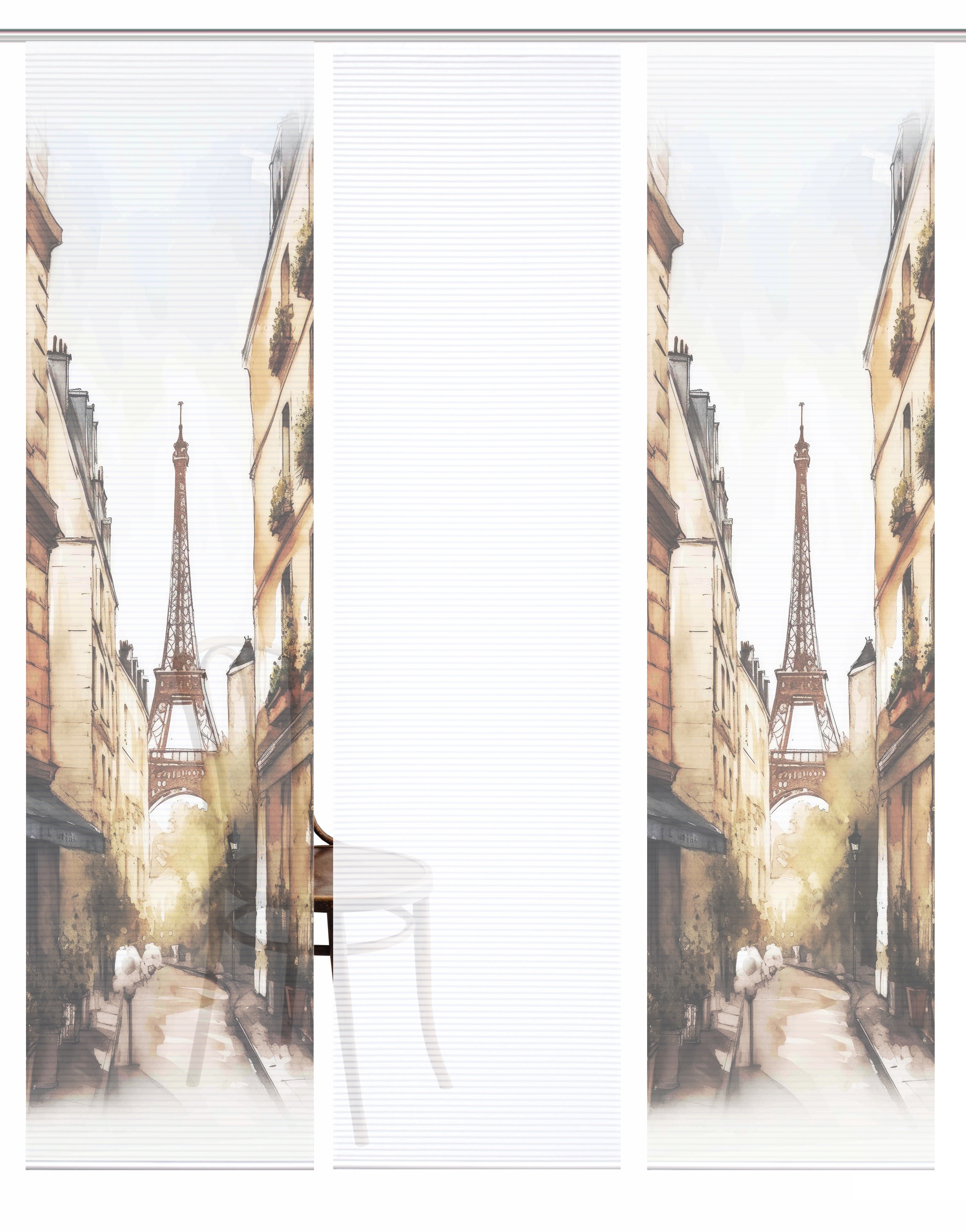 HOME in green Schiebegardine »FRANCQ« Paneelwagen 3 Stk. tlg. Bambusoptik, günstig online kaufen