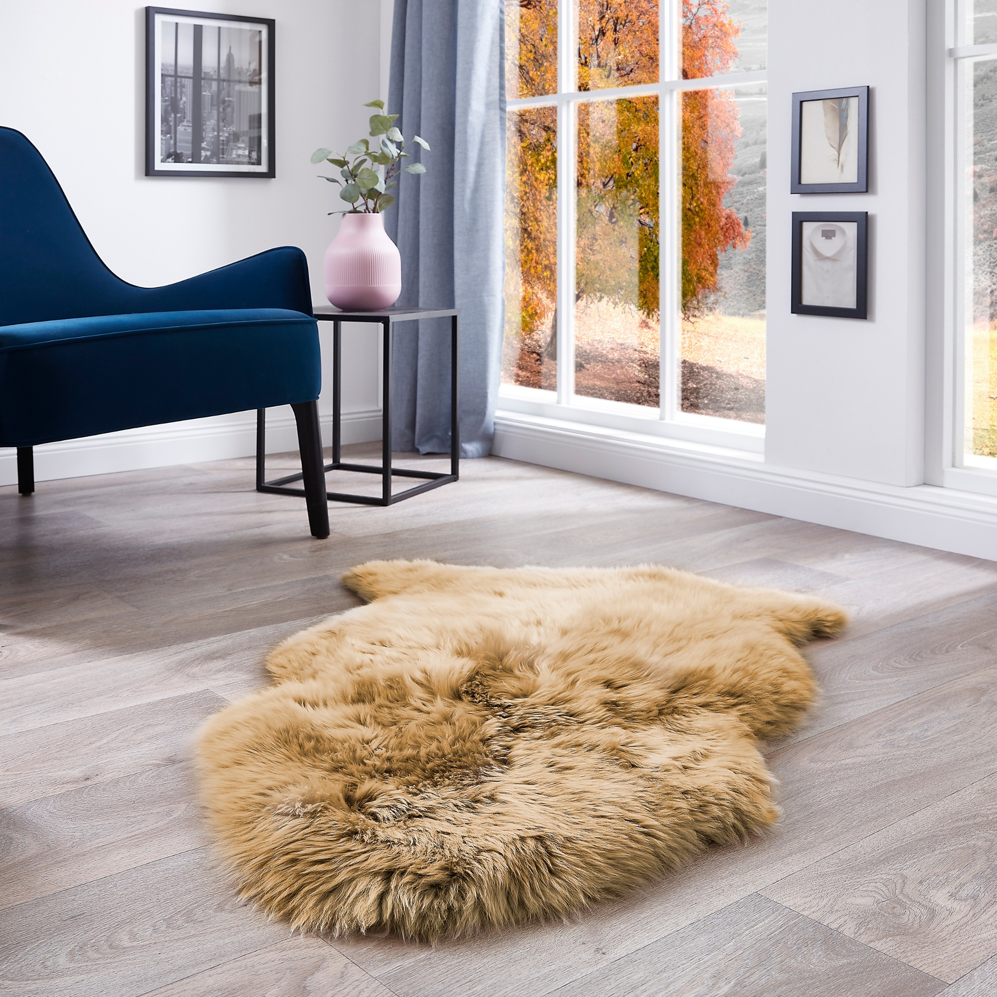 LUXOR living Fellteppich »Schaffell Namika«, fellförmig, 50 mm Höhe, echtes Lammfell, weich & flauschig, große Farbauswahl, in 2 Größen