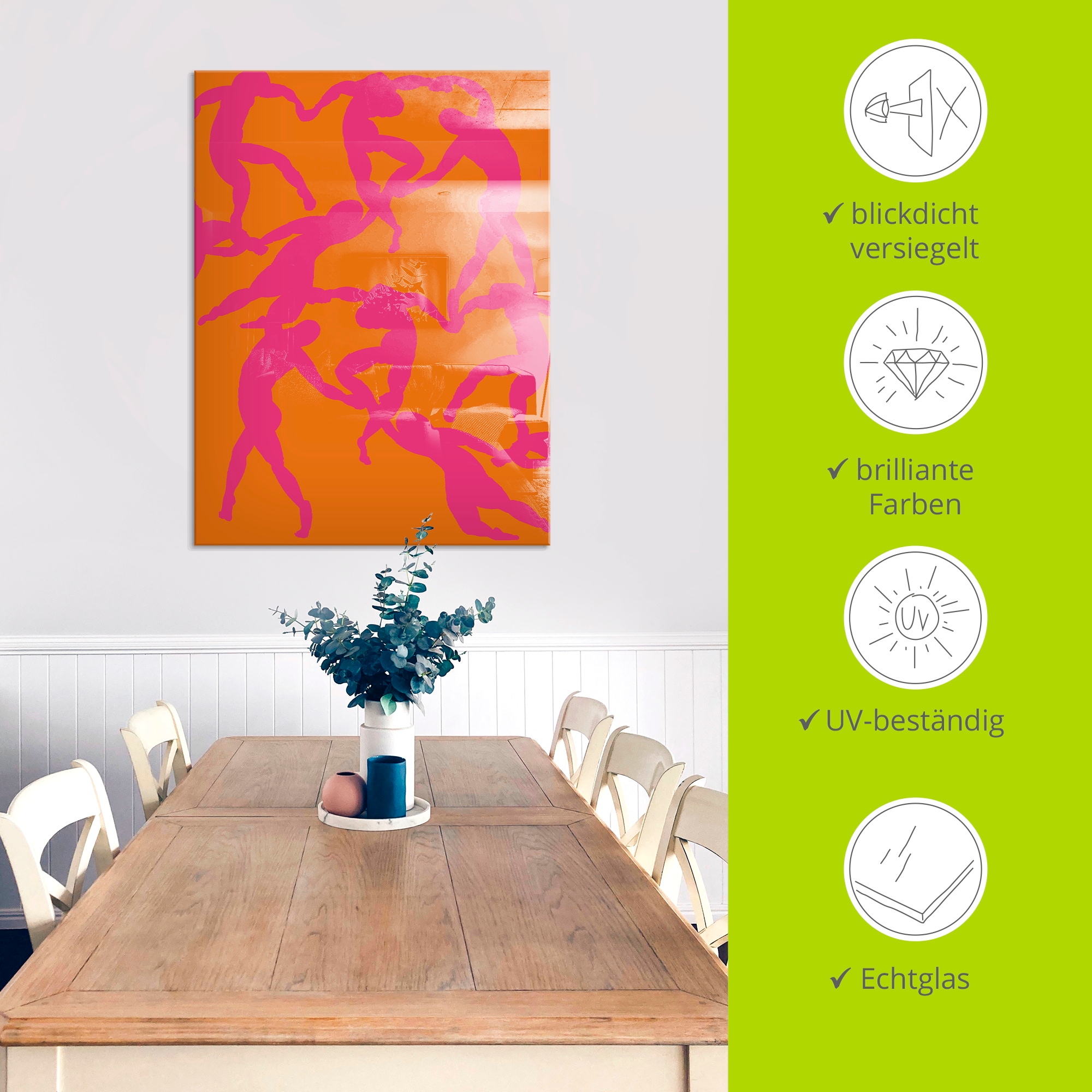 Artland »Matisse - Der Tanz in pink-orange« Gruppen & Familien 1 Stk. tlg. in verschiedenen Größen