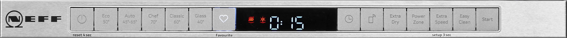 NEFF vollintegrierbarer Geschirrspüler N 50 »S855EKX13E«, 9 Maßgedecke, Info Light: projizierter Punkt während des Betriebs